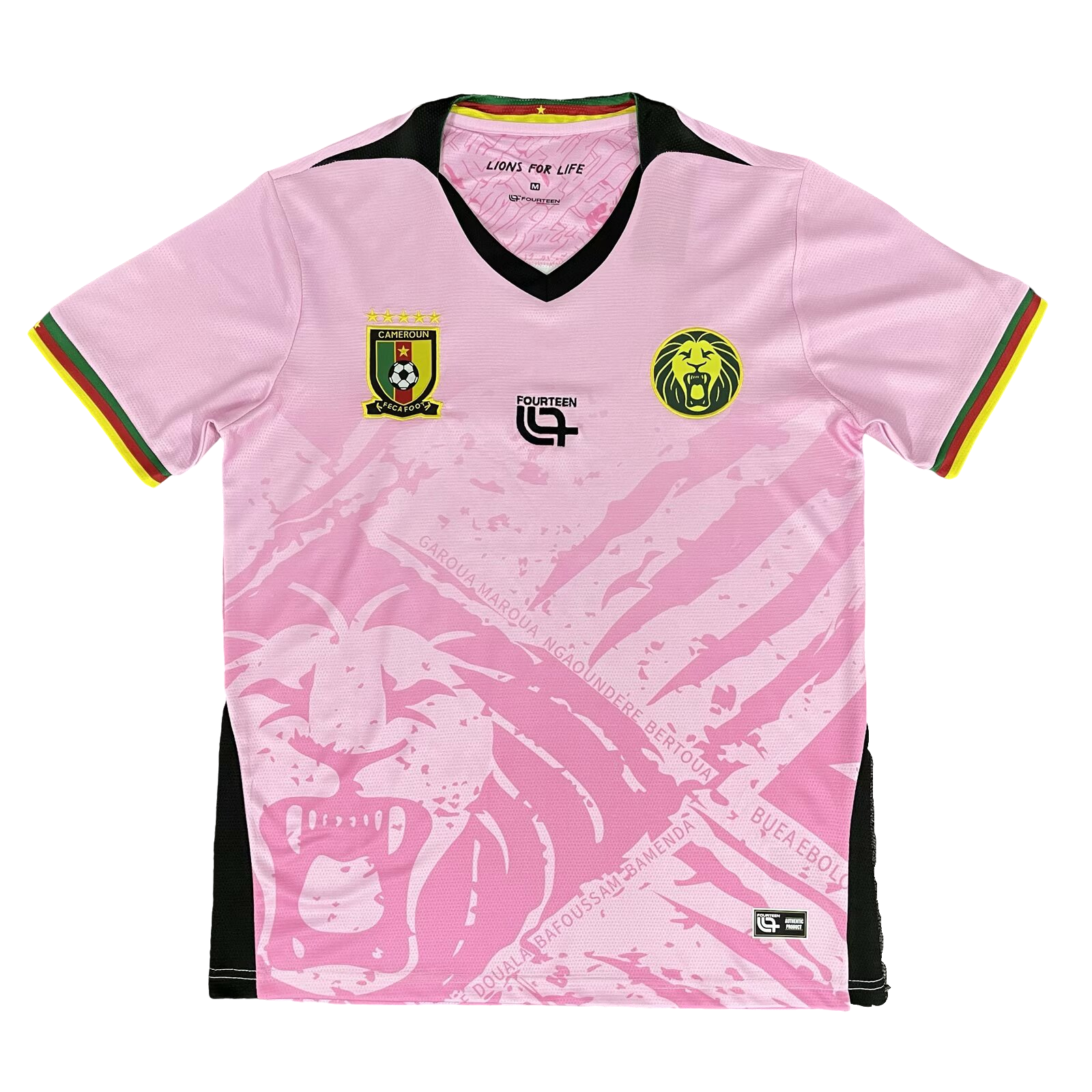 AlphaJersey-Cameroon 25-26 Pink Training Jersey - Fans Version