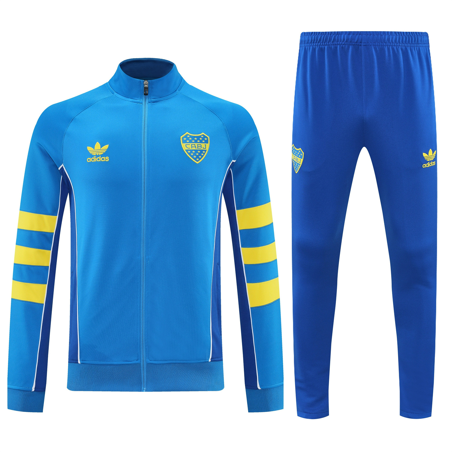 AlphaJersey-Boca Juniors 25-26 Jacket Training Tracksuit - Light Blue Jackets & Blue Pants
