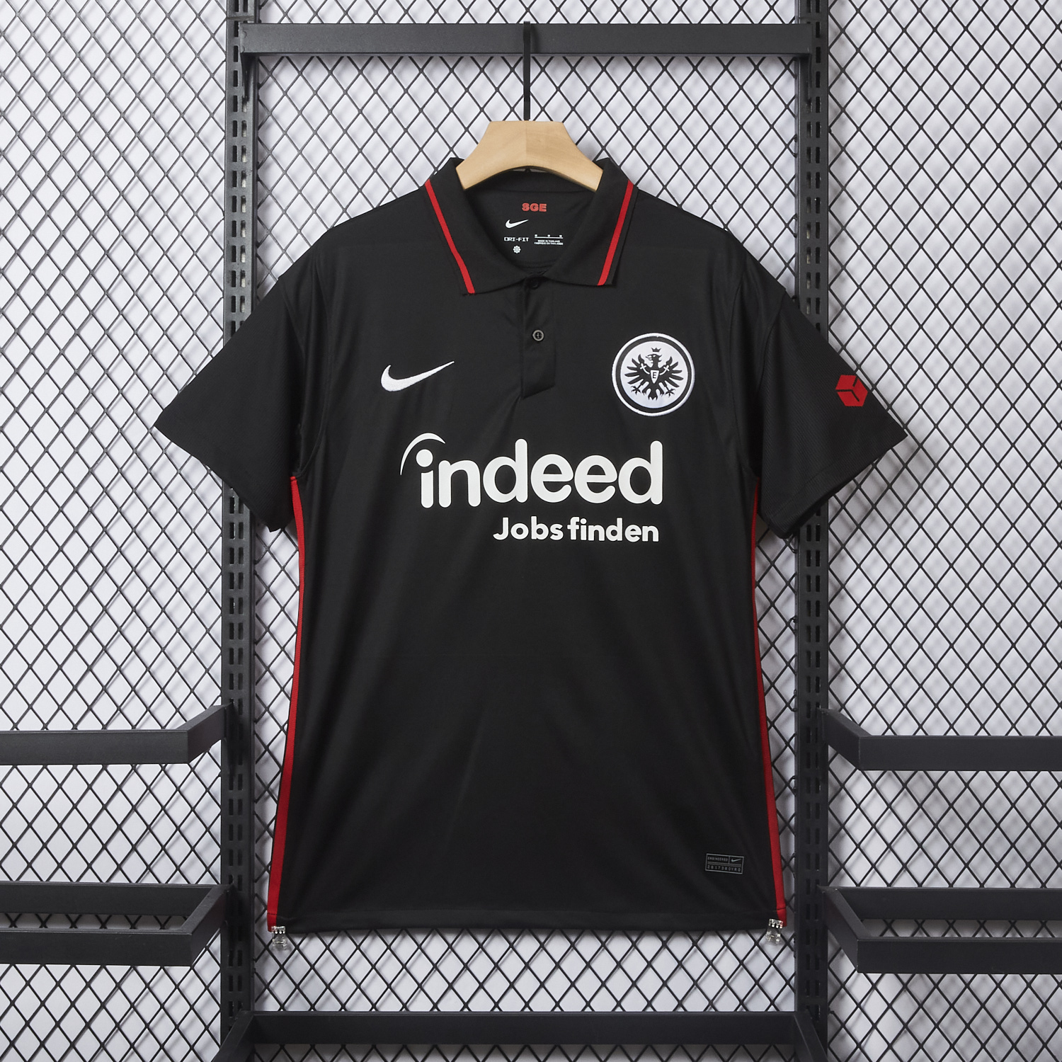 AlphaJersey-Retro Frankfurt 2021-22 Home Black Jersey