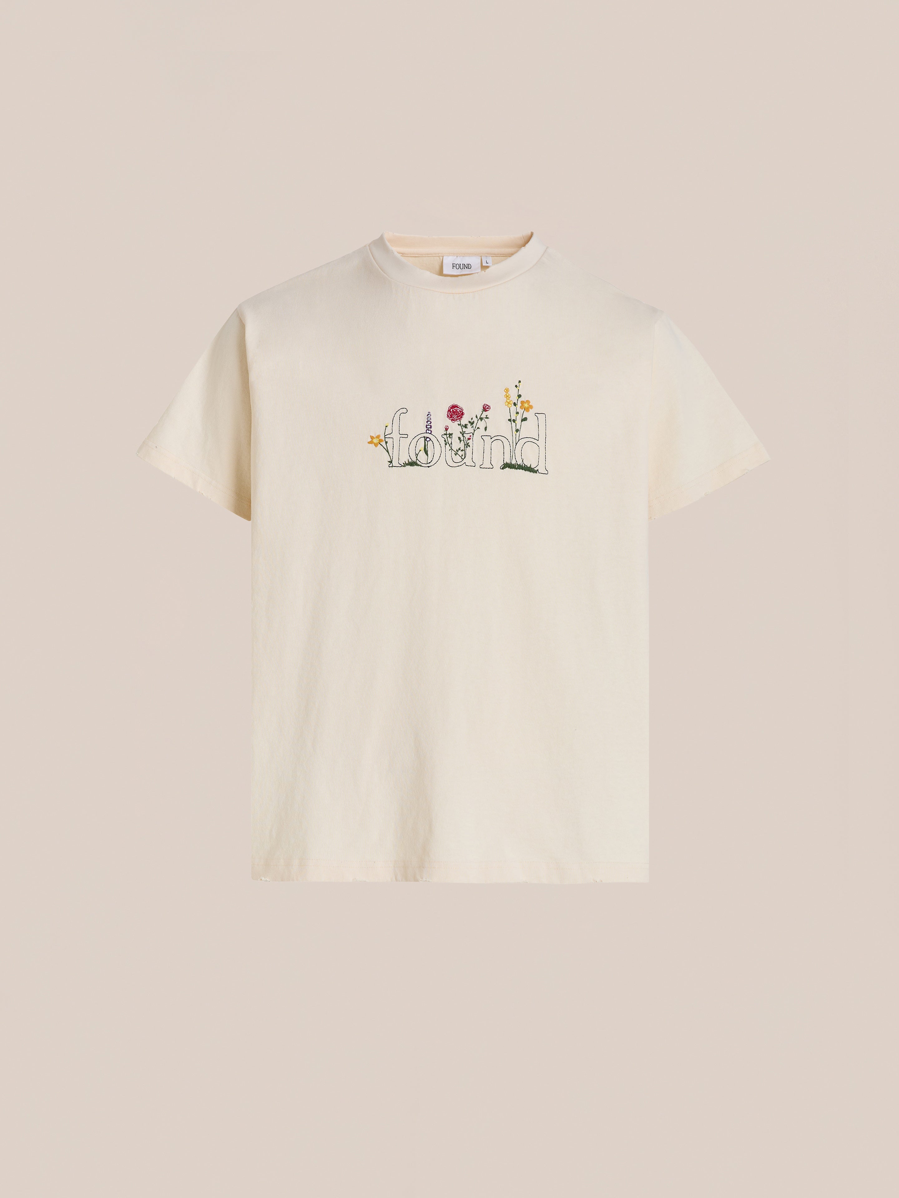 Found Logo Flower Tee | Modern Menswear by yycbvcnbmmnbm