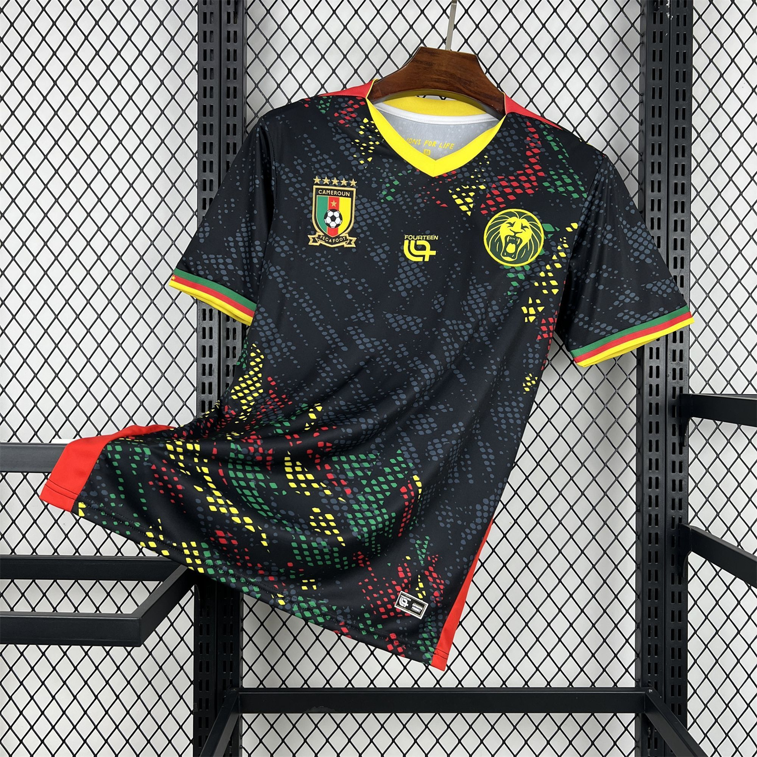 AlphaJersey-Cameroon 2026 Black Special Jersey - Fans Version