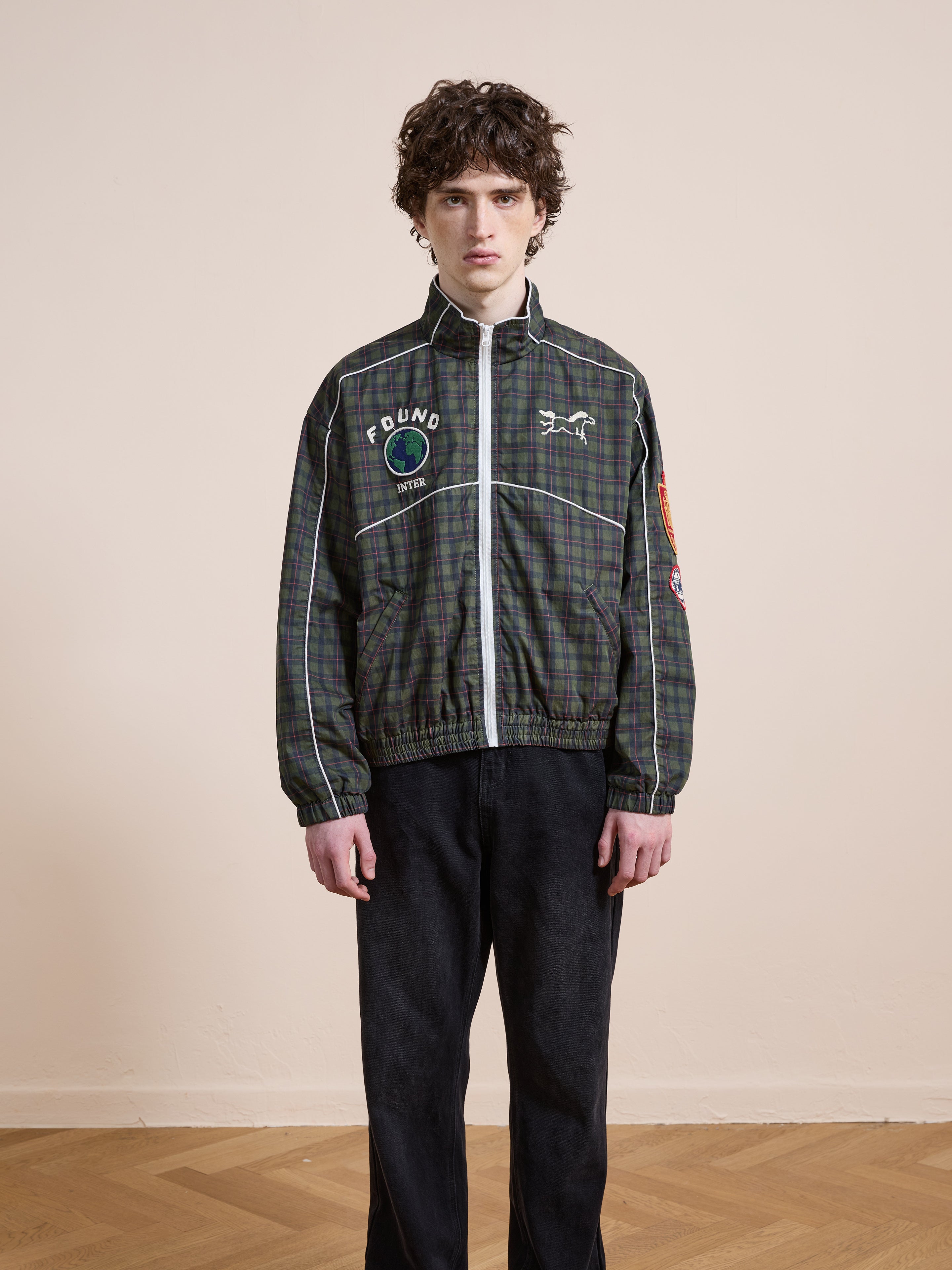 Forest Plaid Track Jacket | Modern Menswear by yycbvcnbmmnbm