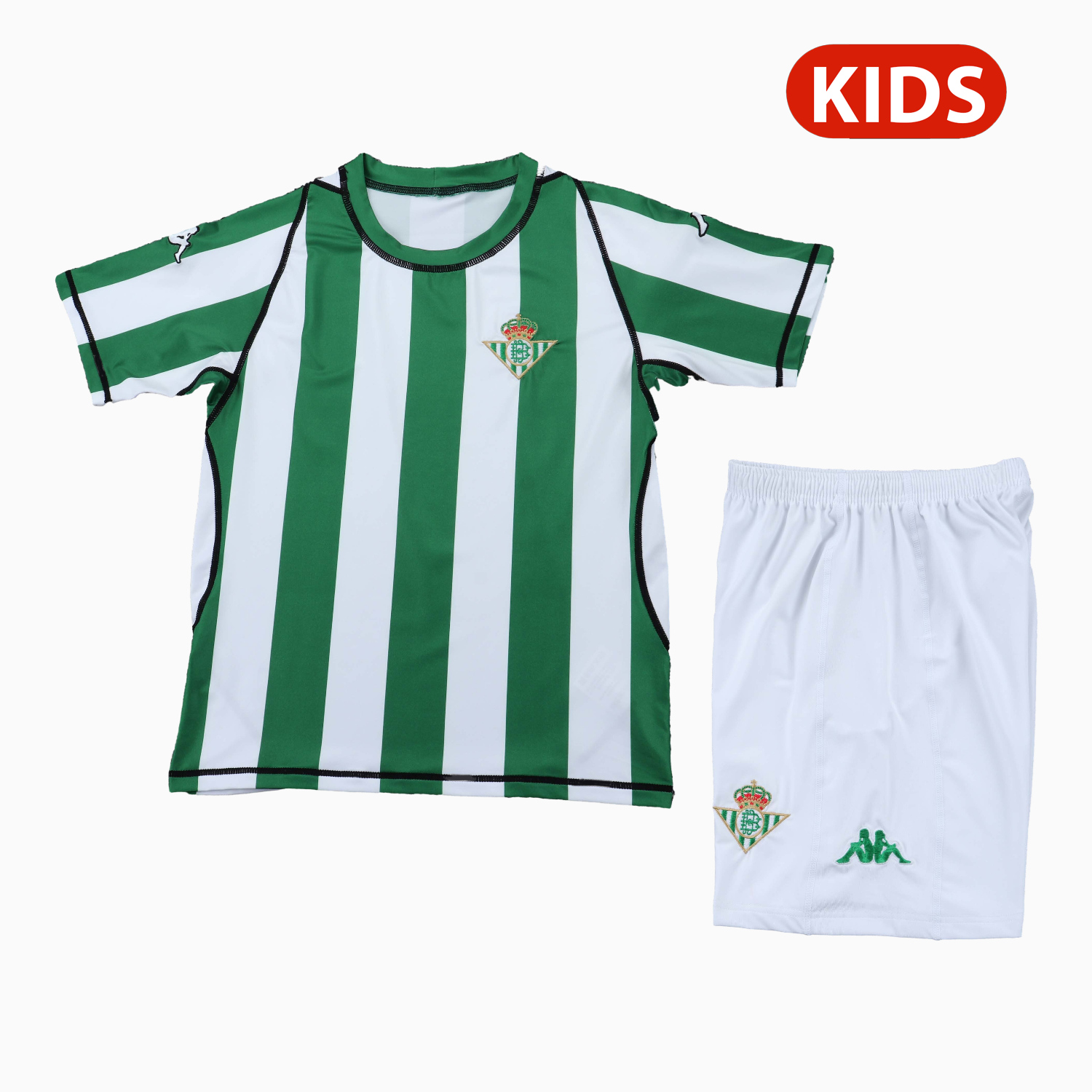 AlphaJersey-Retro Real Betis 2003-04 Home Kids Kit