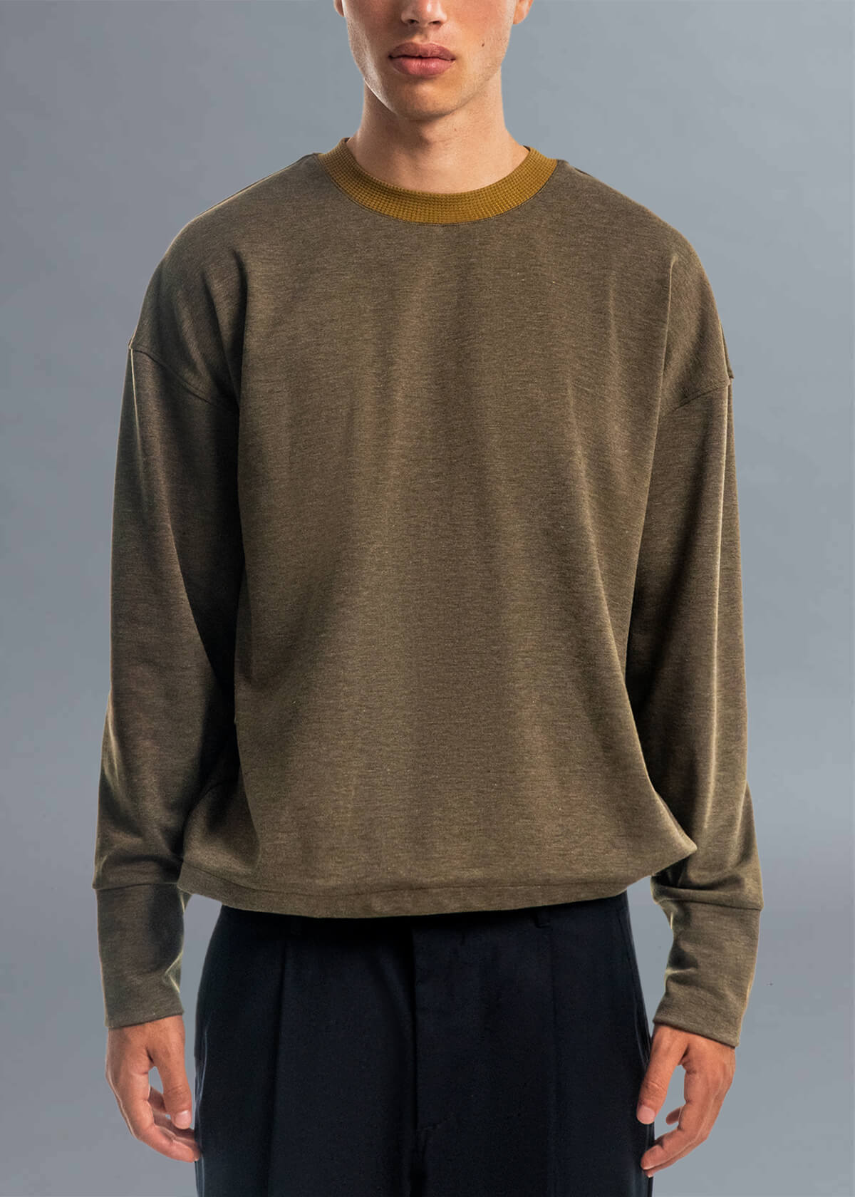 Bomba Green Hem Pull | Modern Menswear by yycbvcnbmmnbm