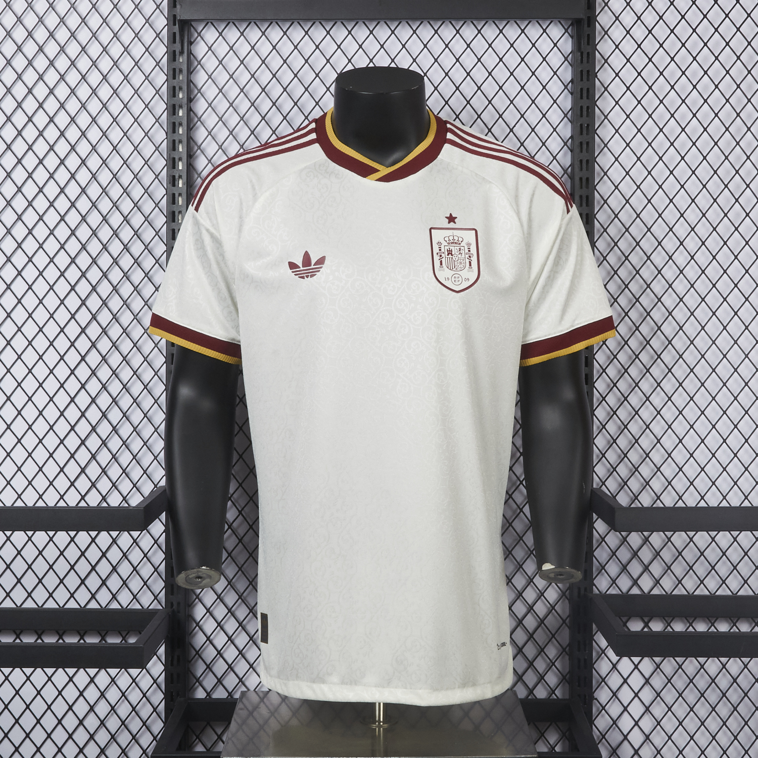 AlphaJersey-Spain 2026 Away White Jersey - Player Version