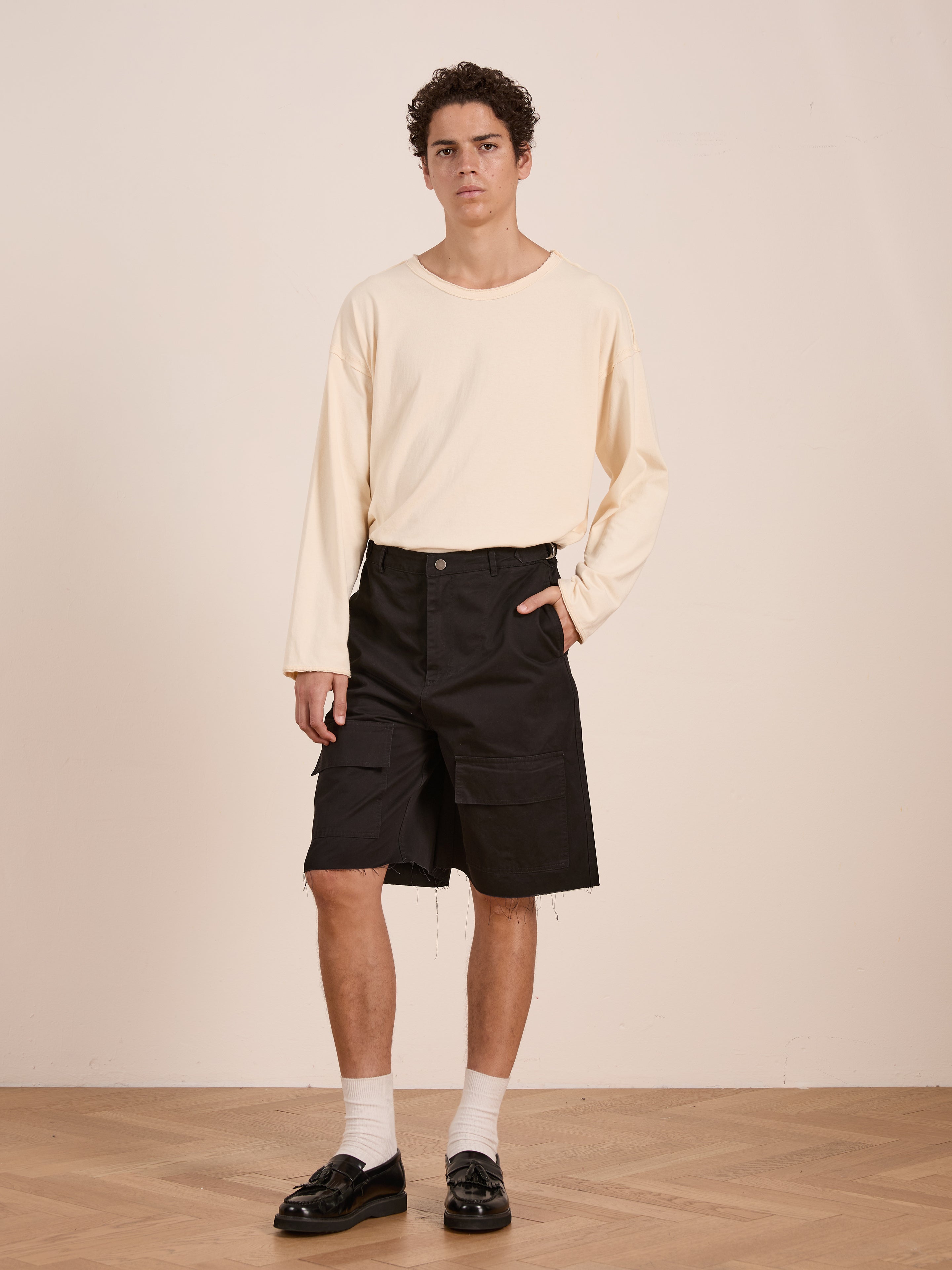 Parachute Cargo Twill Shorts | Modern Menswear by yycbvcnbmmnbm