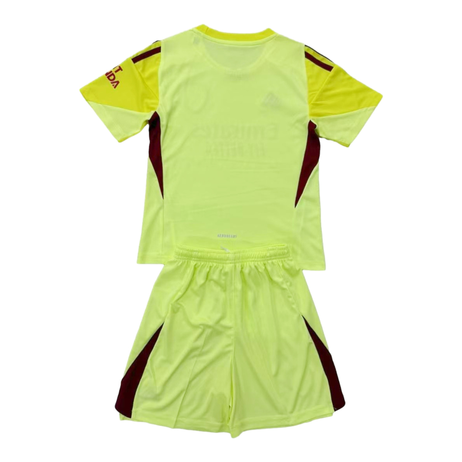 AlphaJersey-Arsenal 25-26 Light Yellow Goalkeeper Men's Adult Jersey Set - Fans Version