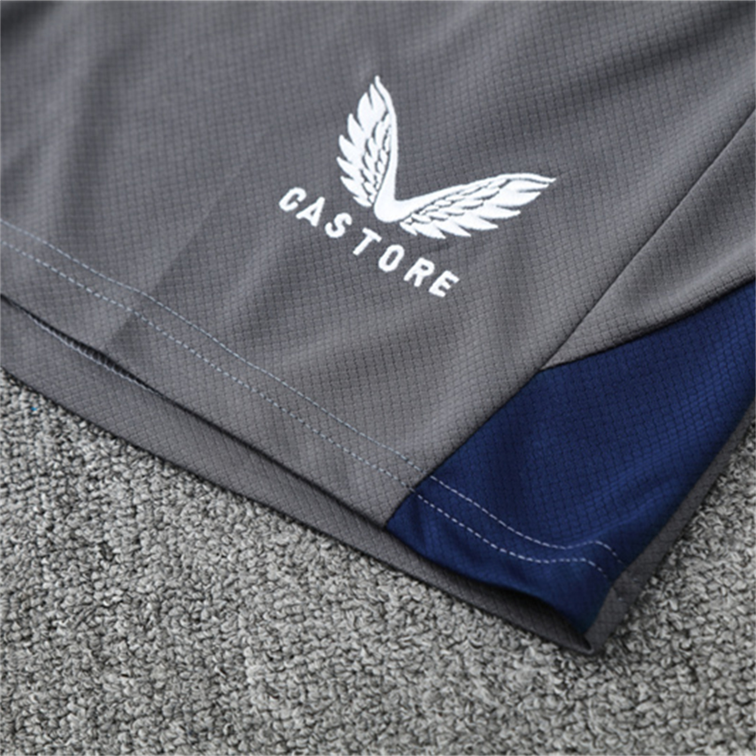 AlphaJersey-Feyenoord 25-26 Kids Short-Sleeve Training Set - Dark Gray Top & Dark Gray Shorts