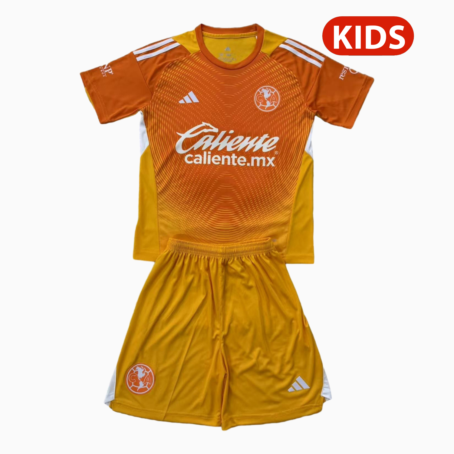 AlphaJersey-Club América 25-26 Orange Goalkeeper Kids Kit