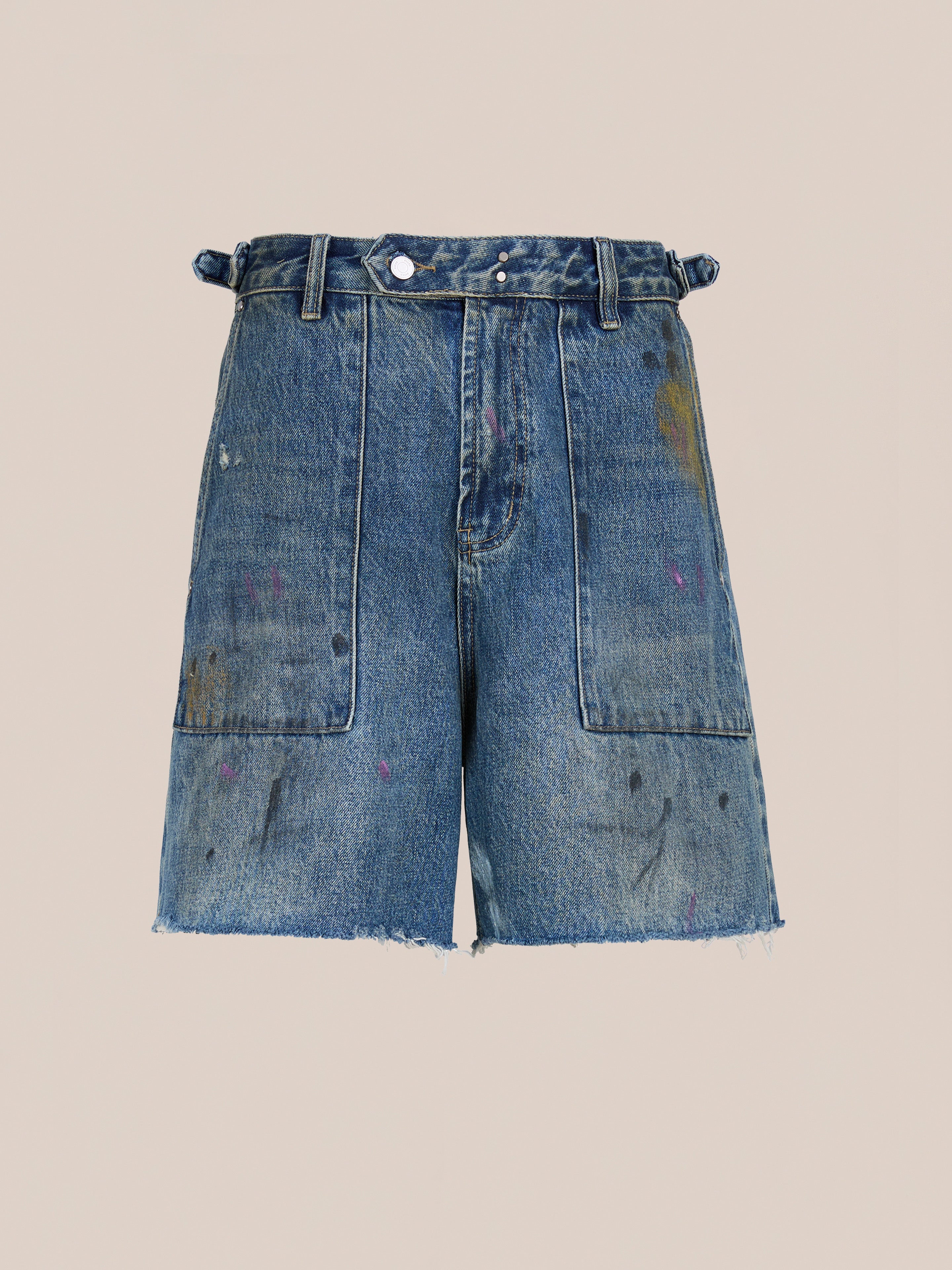 Paint Studio Denim Shorts | Modern Menswear by yycbvcnbmmnbm
