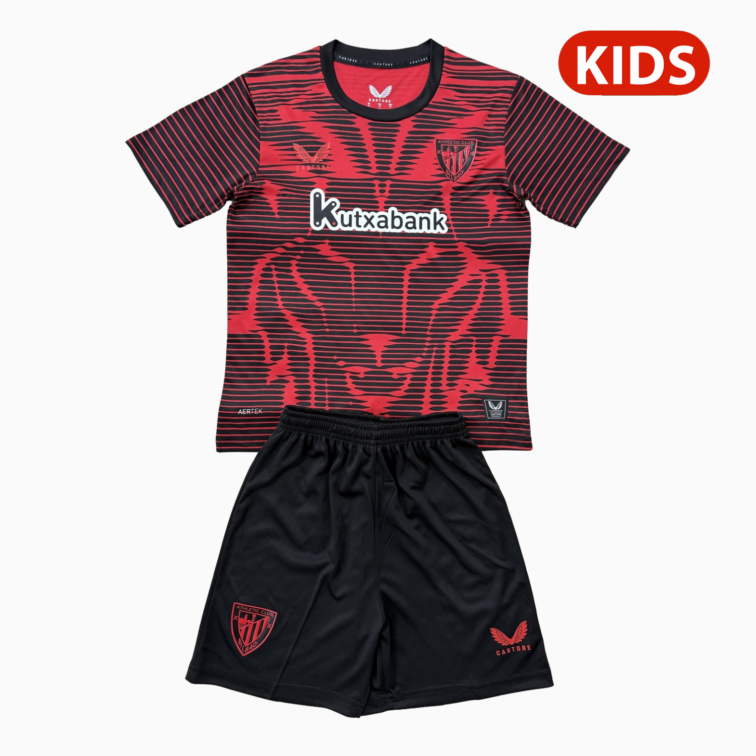 AJ-AlphaJersey-Athletic Bilbao 25-26 Fourth Kids Kit