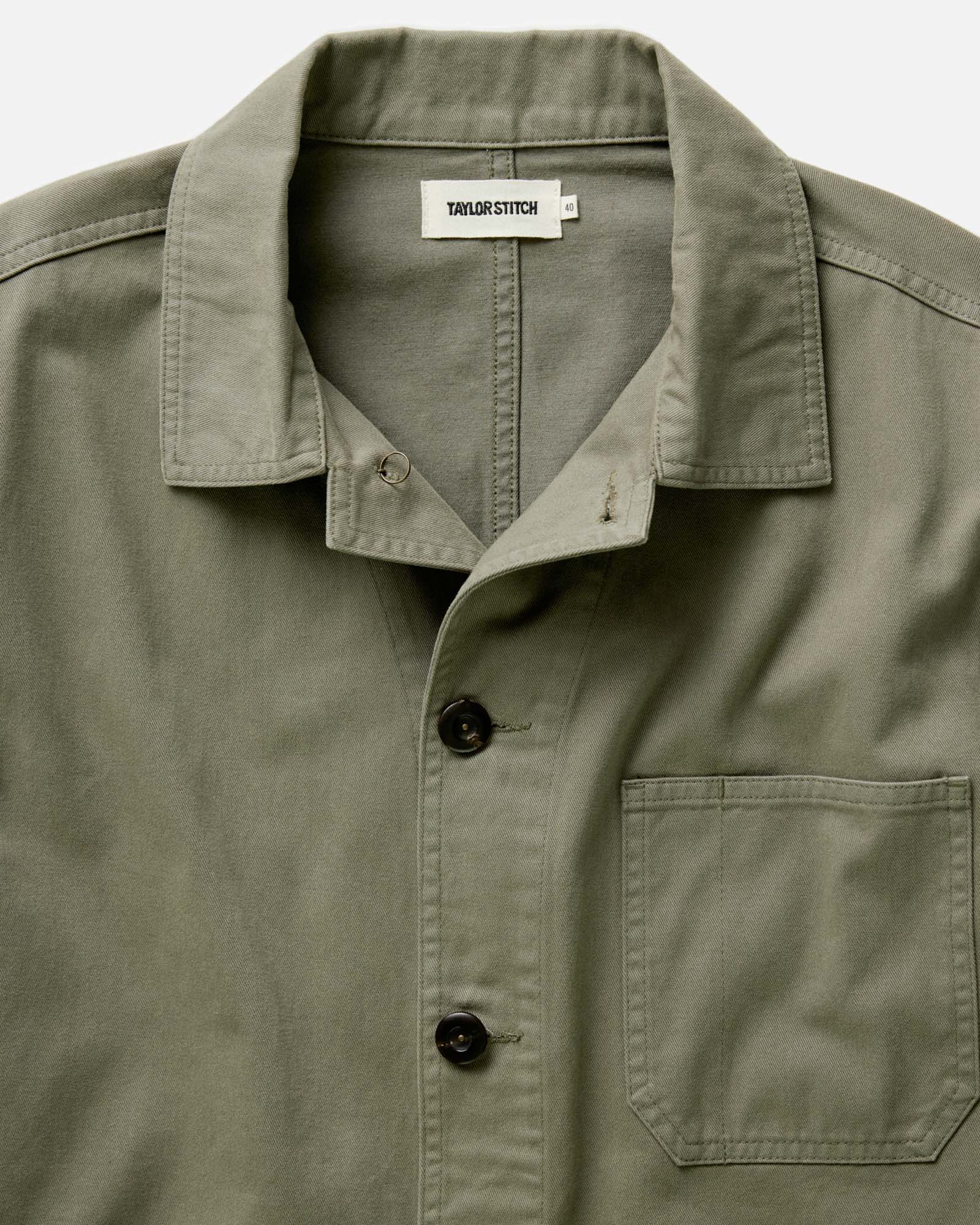 The Ojai Jacket in Organic Smoked Olive Foundation Twill | Modern Menswear by yycbvcnbmmnbm