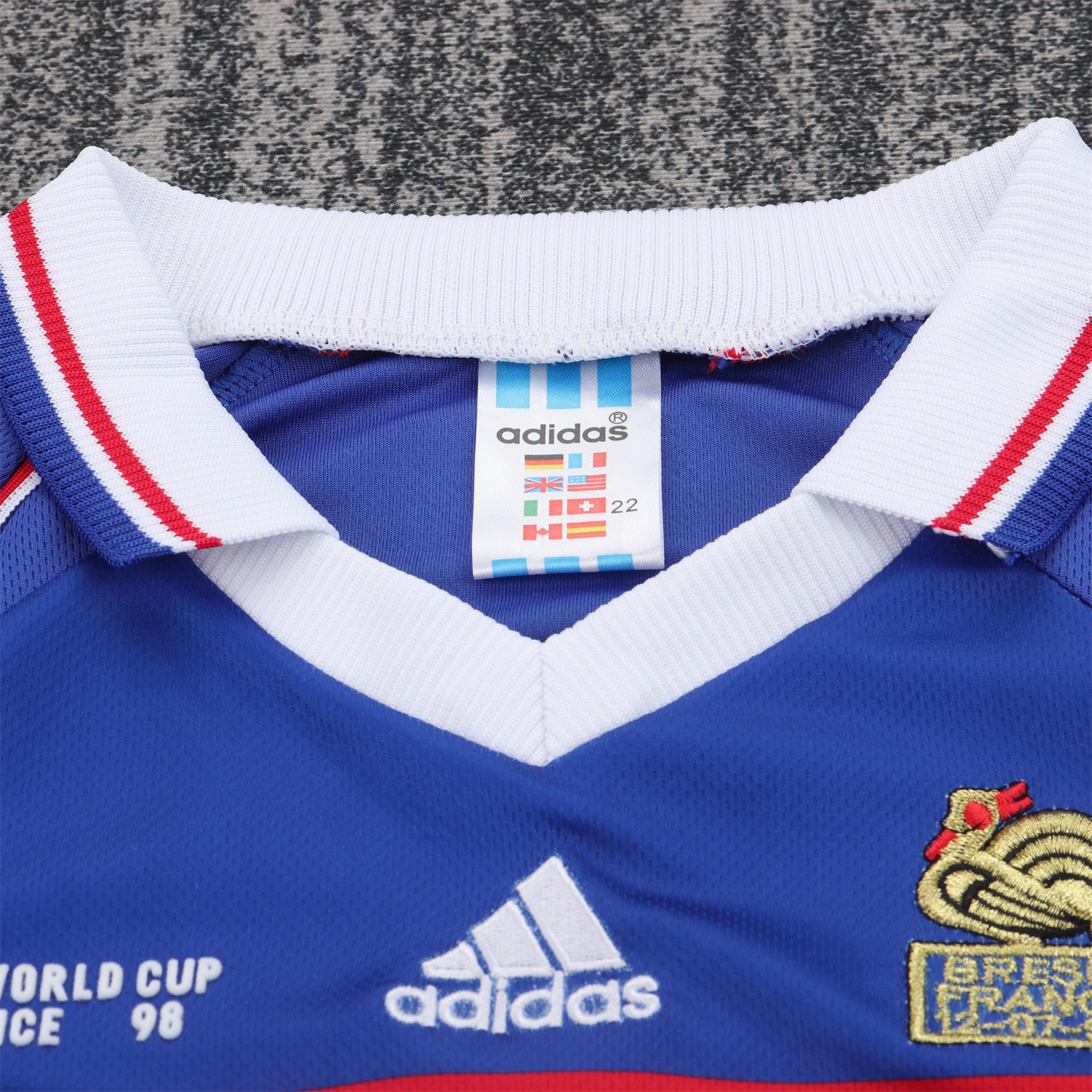 AlphaJersey-Retro France 1998 Home Long Sleeves Kids Kit