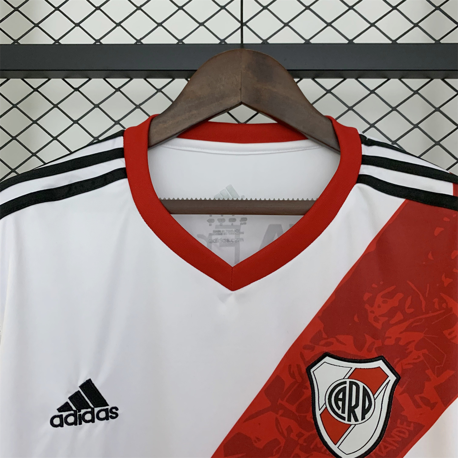 AlphaJersey-Retro River Plate 2013-14 Home Long Sleeves Jersey