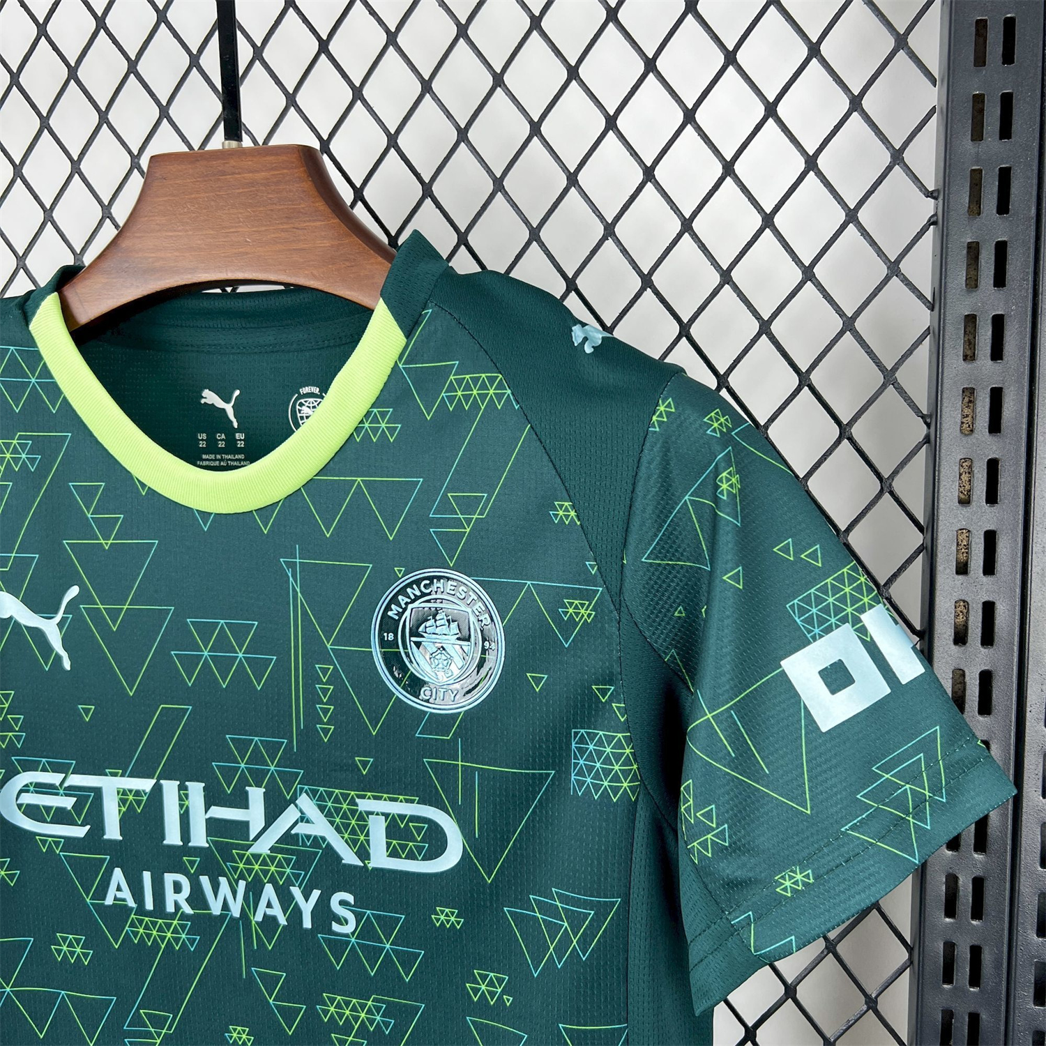 AlphaJersey-Manchester City 25-26 Fourth Green Kids Kit