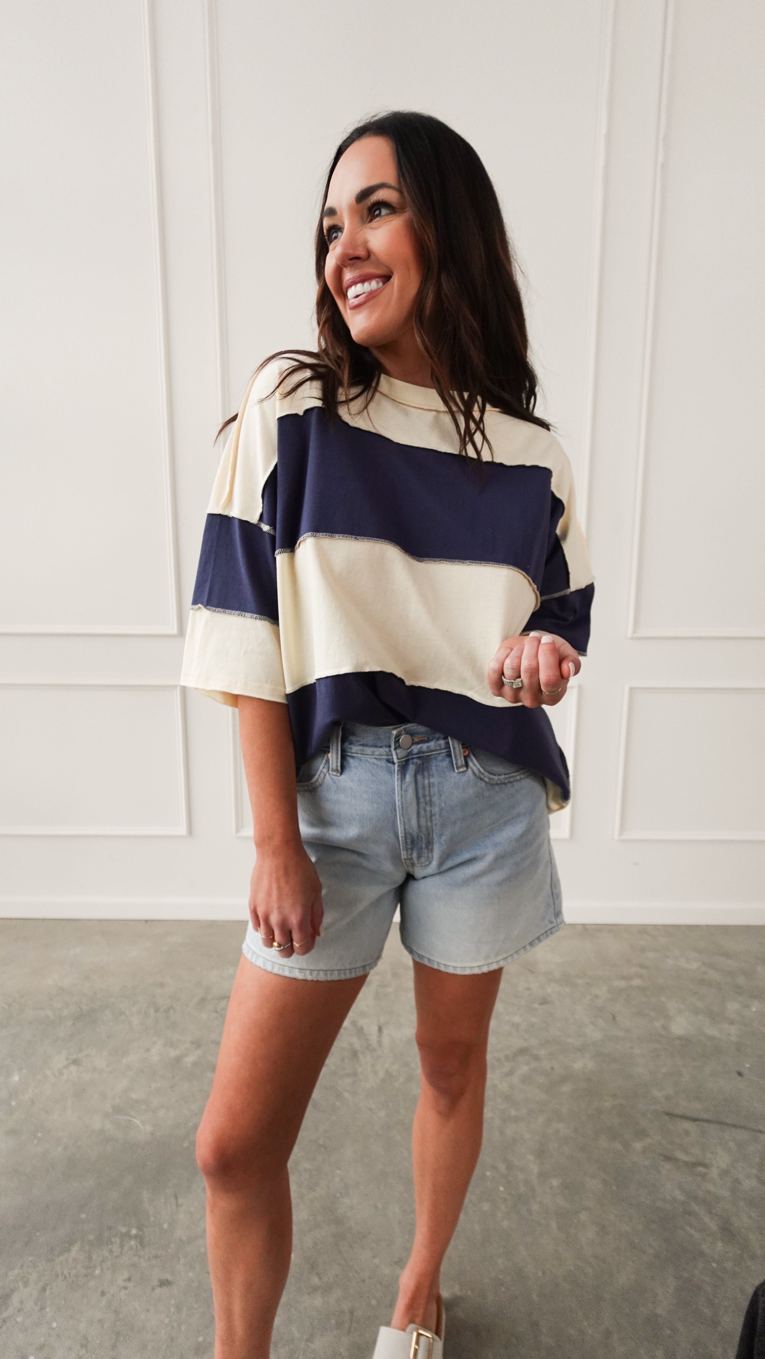 Light Wash High Rise 5" Denim Shorts | Elegant Women's Fashion by coolavocek