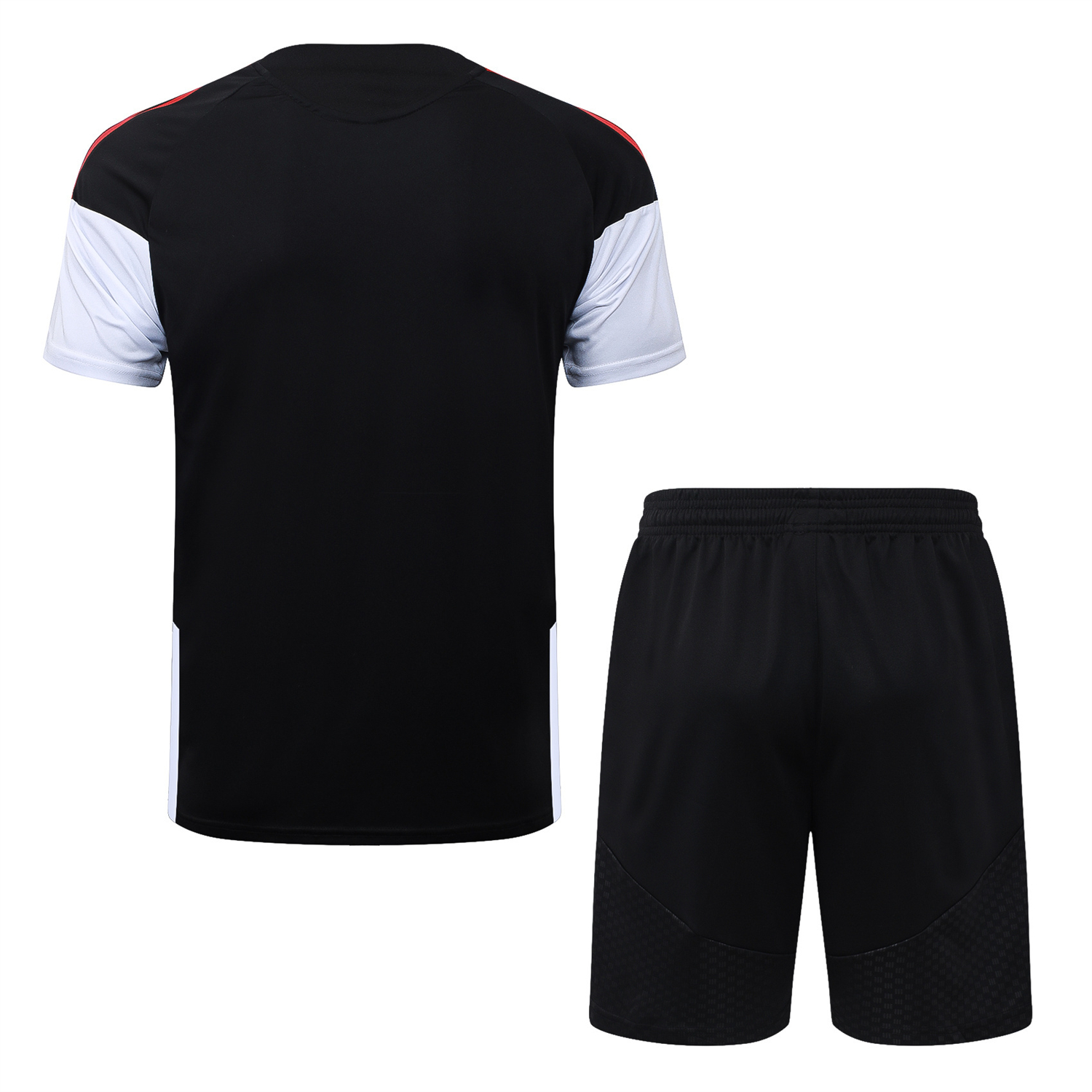 AlphaJersey-Arsenal 26-27 Short-Sleeve Training Set - Red Edge Black Top & Shorts
