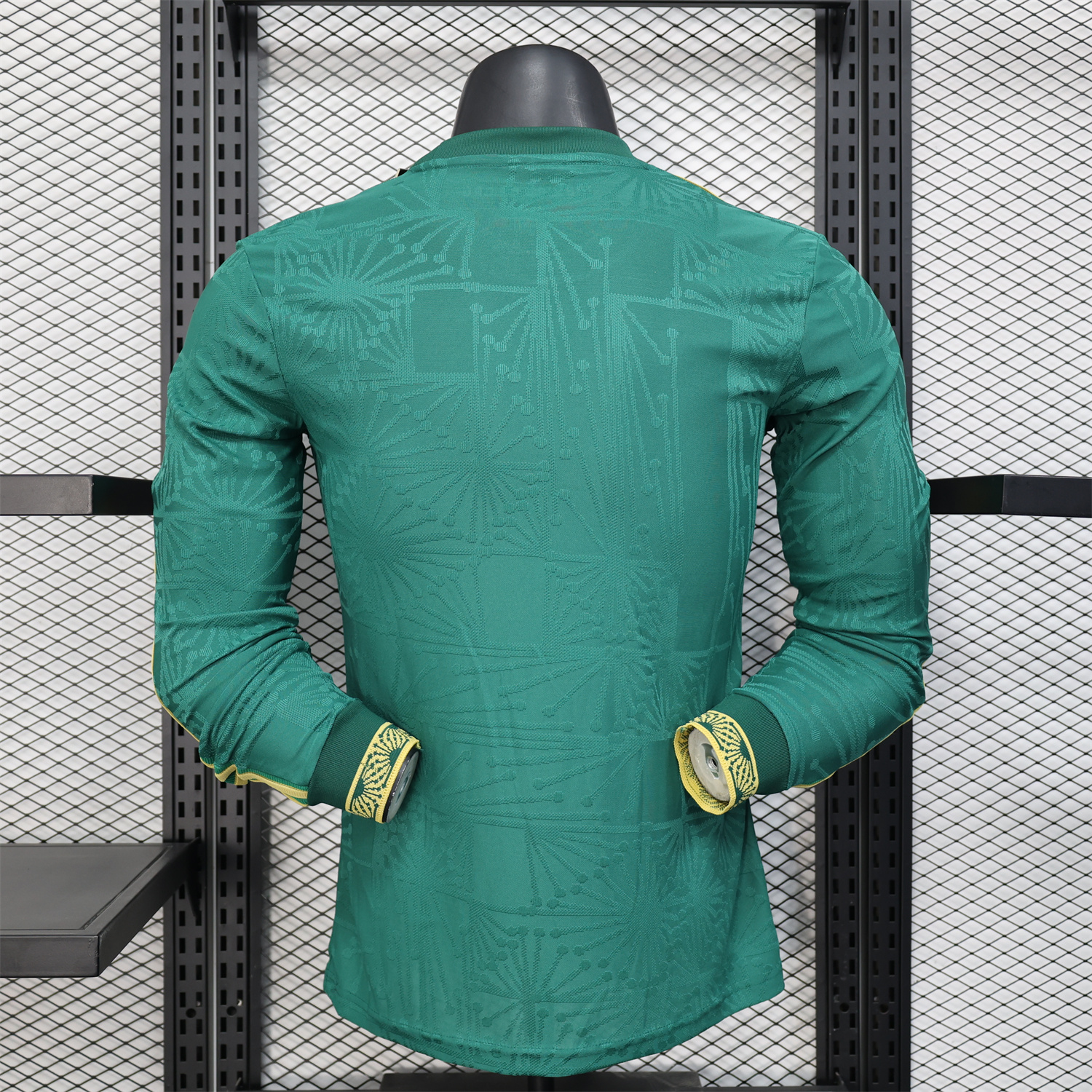 AlphaJersey-Mexico 2025 Gold Cup Green Long Sleeves Jersey - Player Version