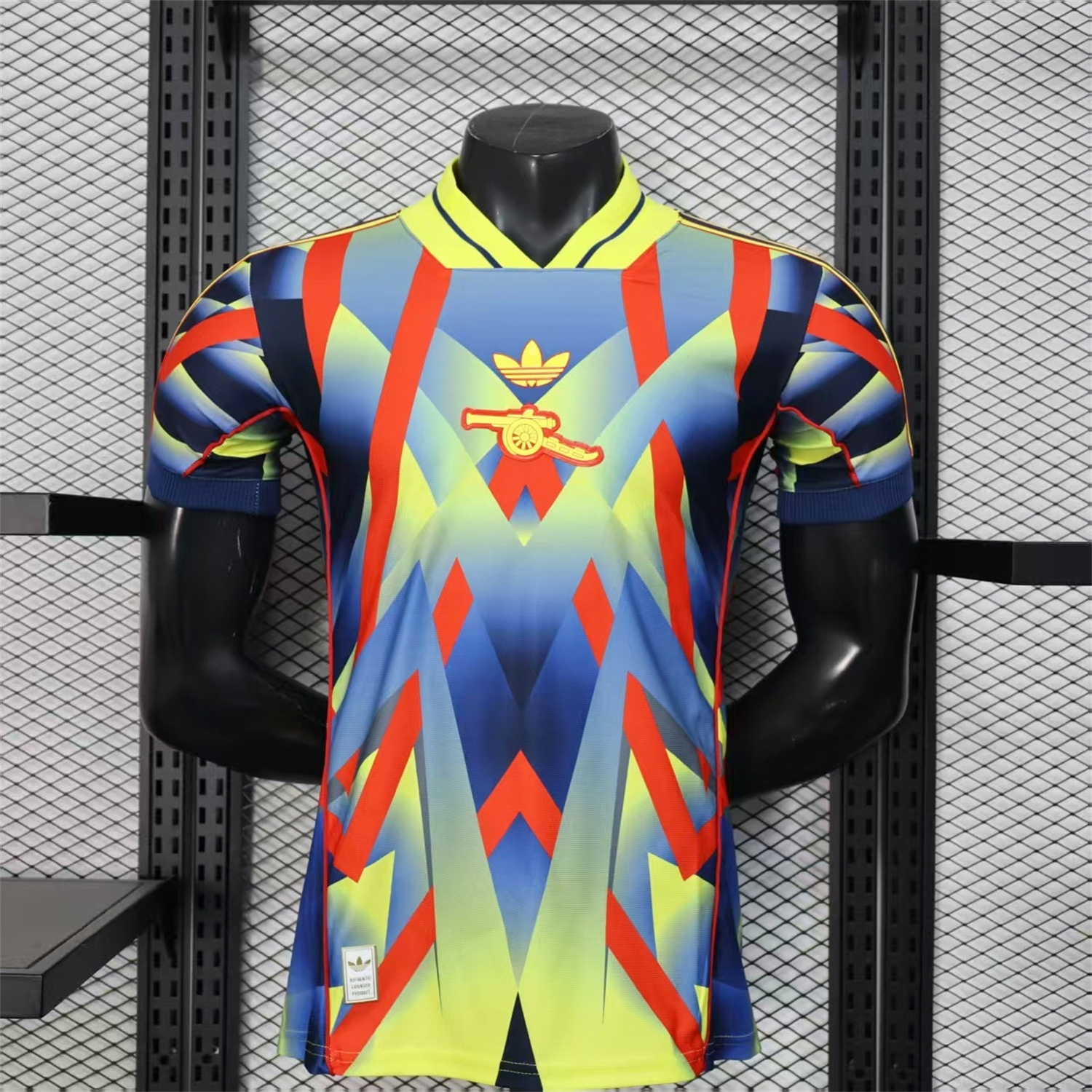 AlphaJersey-Arsenal 25-26 Red Yellow Blue LFSTLR Jersey - Player Version