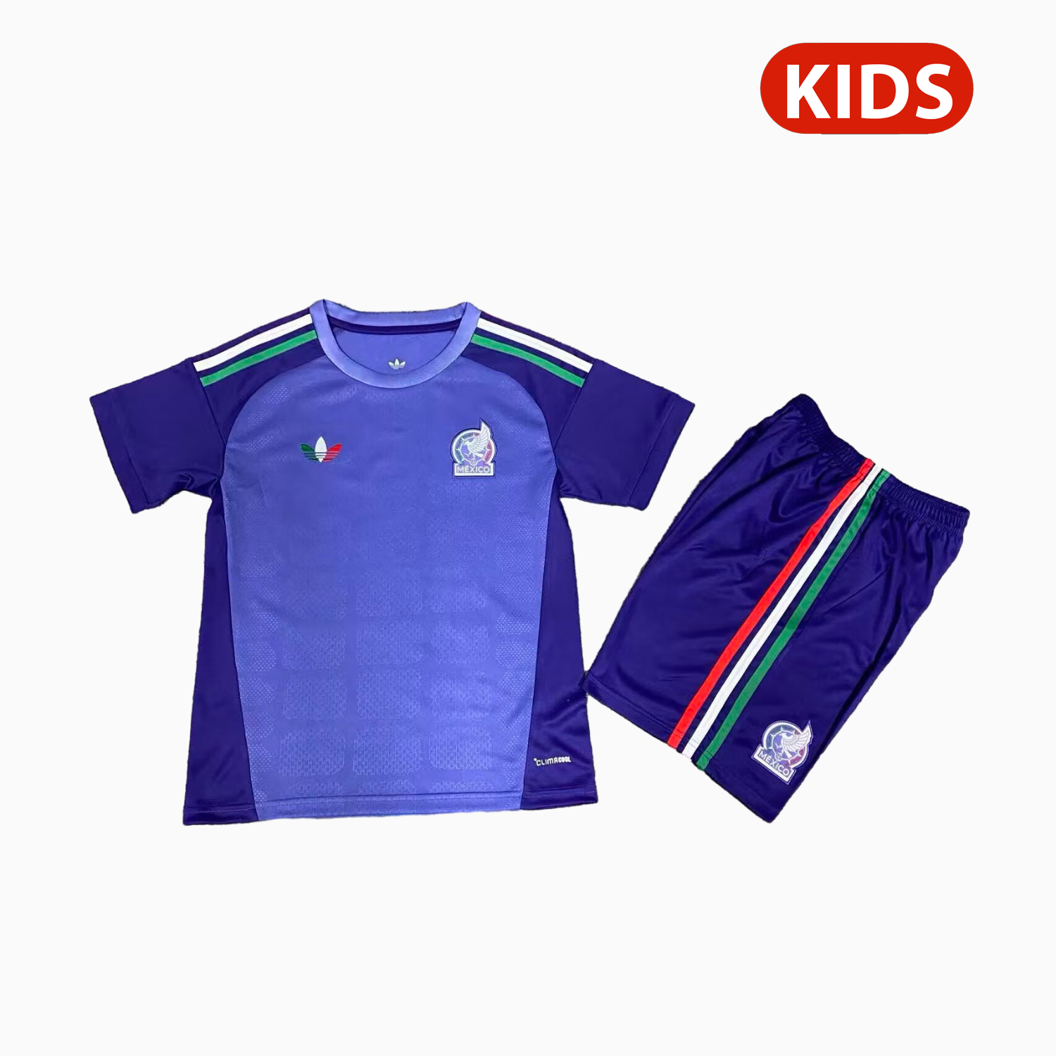 AlphaJersey-Mexico 2026 Purple Goalkeeper Kids Kit