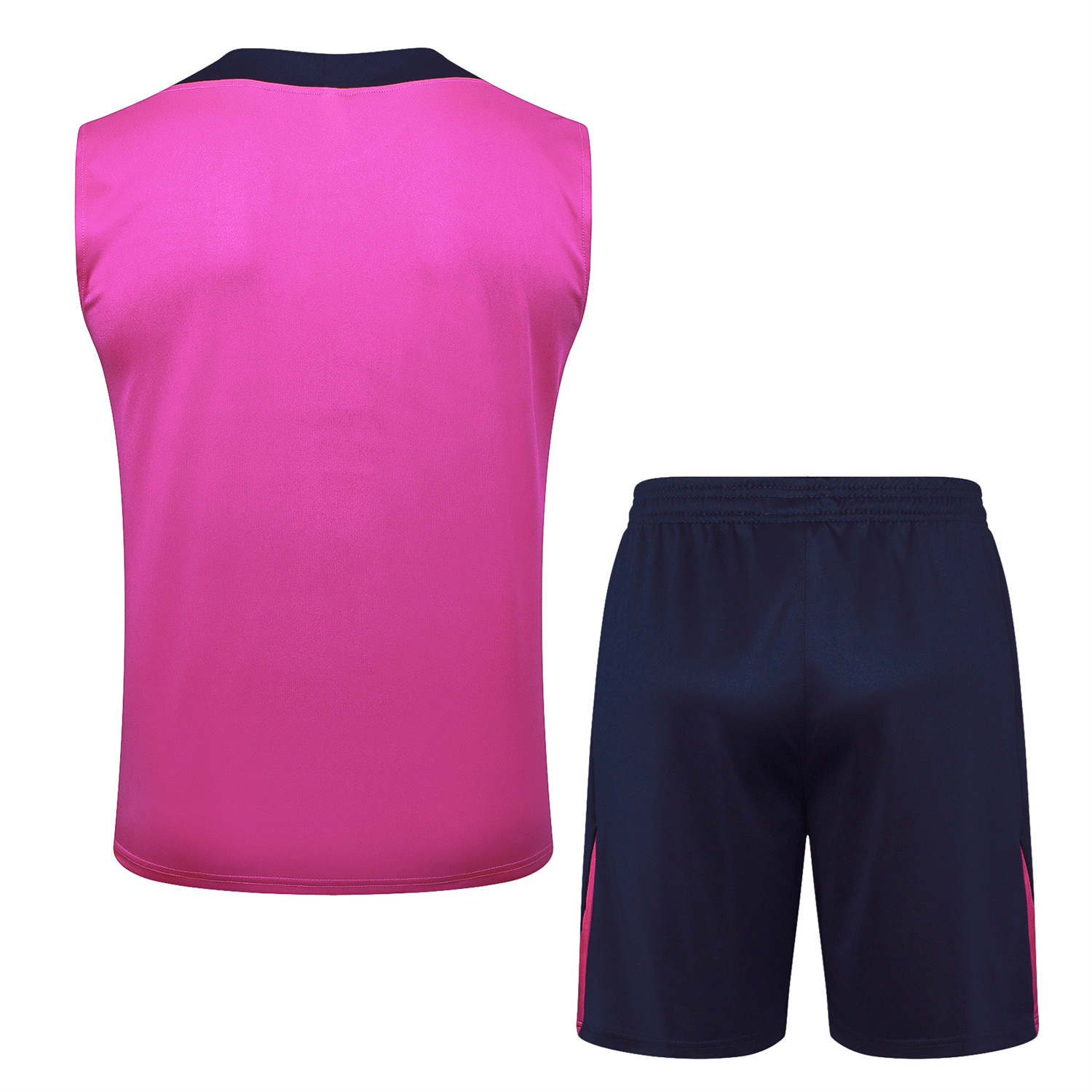 AlphaJersey-Barcelona 25-26 Vest Training Set - Purple Pink Vest and Black Shorts