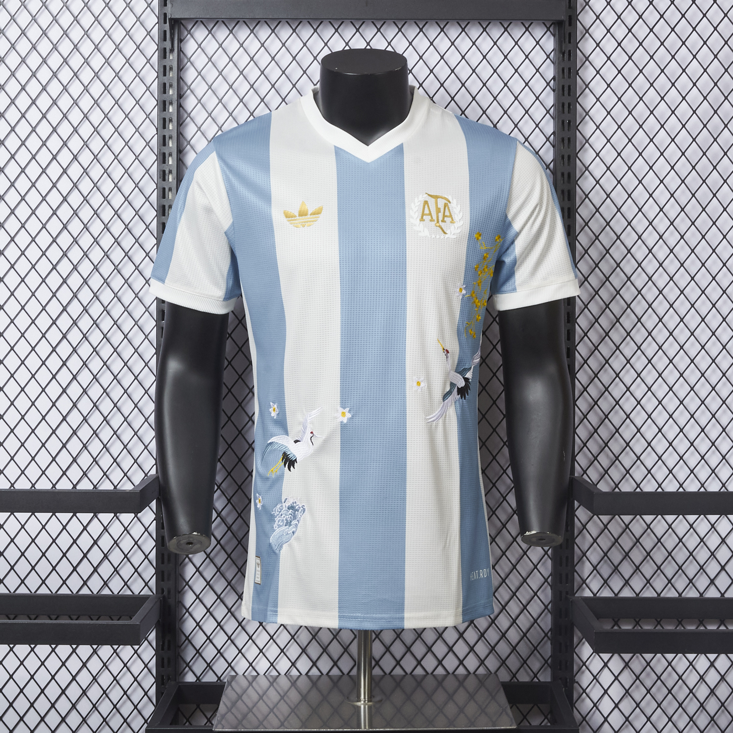 AlphaJersey-【Embroidered Flower Version】Argentina 25-26 50th Anniversary Jersey - Player Version