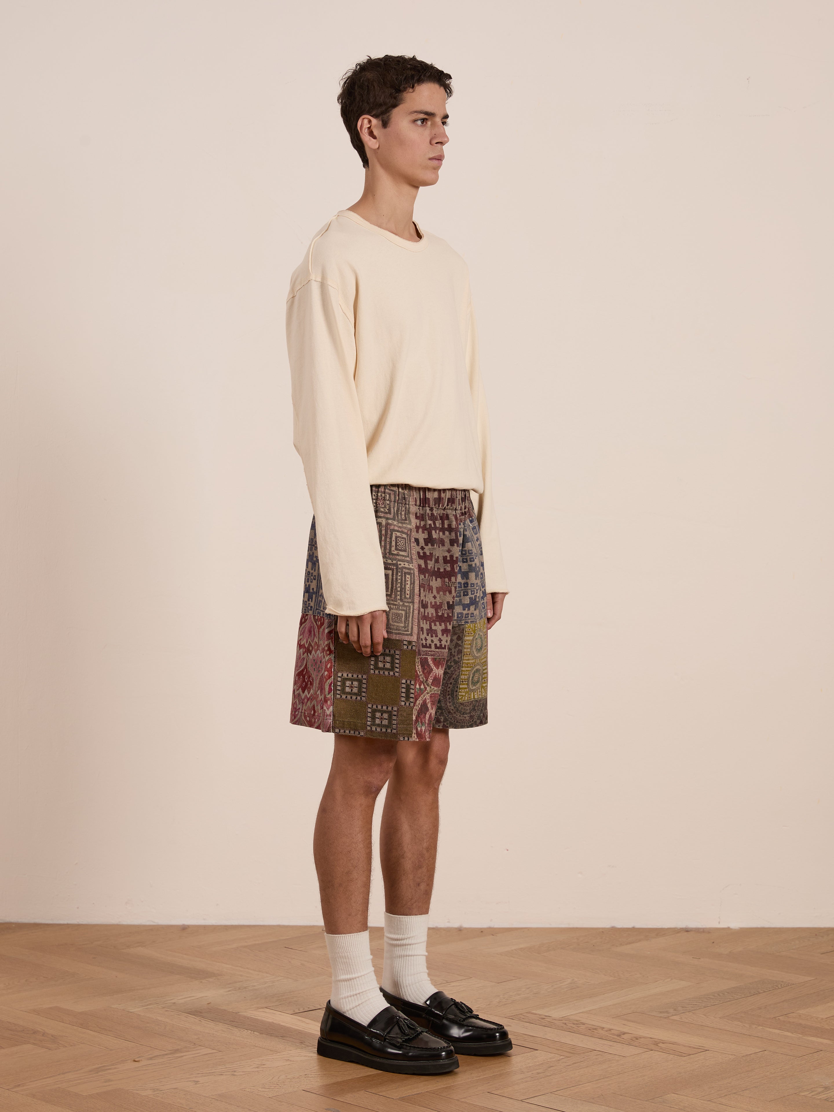 Watercolor Mosaic Work Shorts | Modern Menswear by yycbvcnbmmnbm