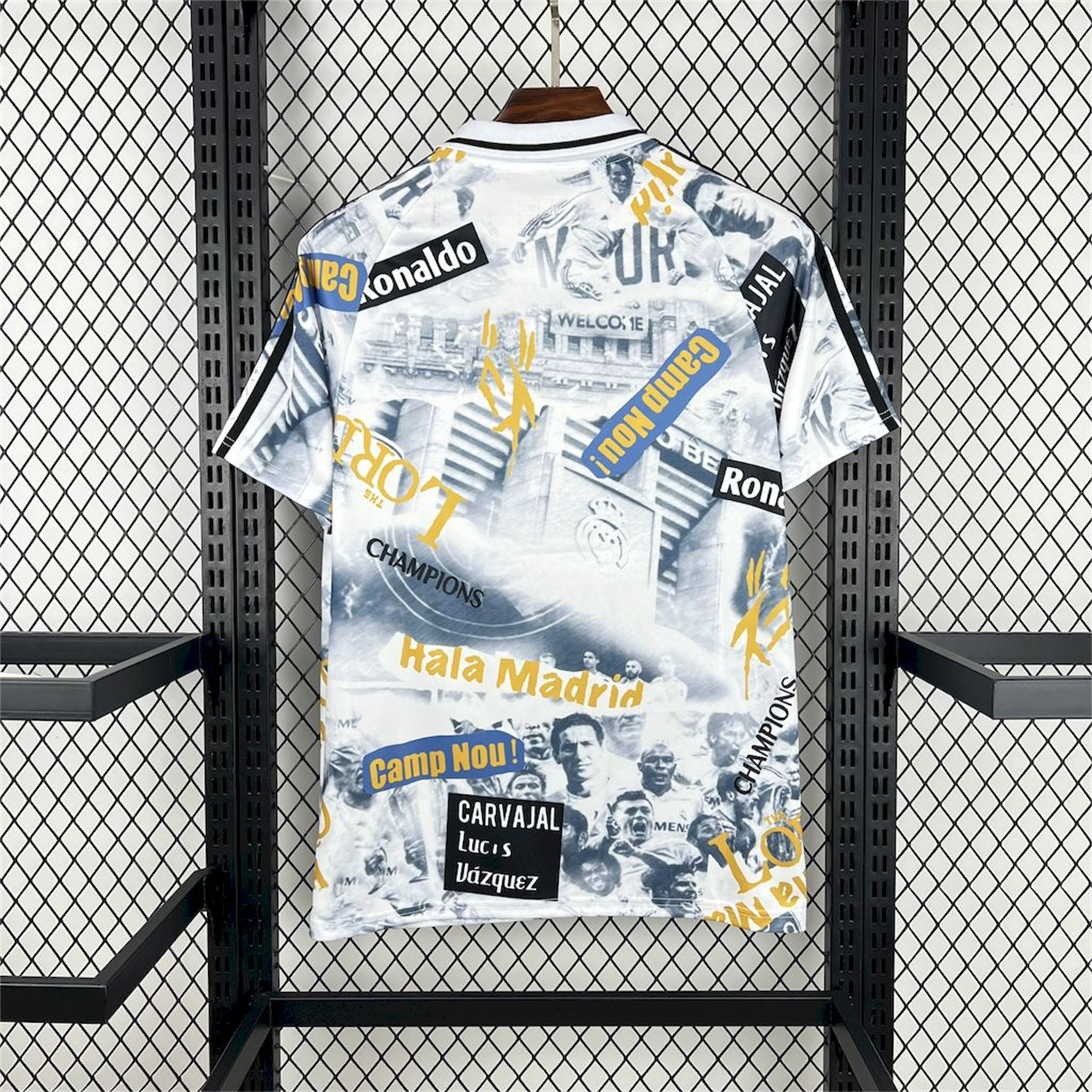 AlphaJersey-Real Madrid 25-26 Capture Of Camp Nou POLO White Special Jersey - Fans Version