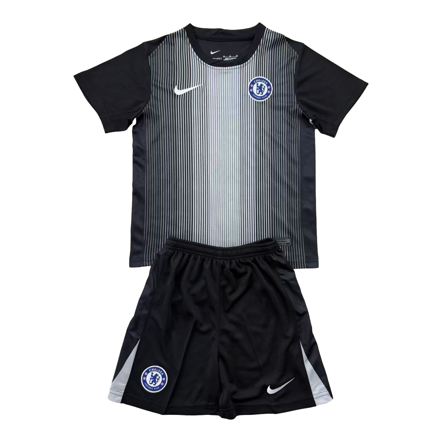 AlphaJersey-C.H.E.L.S.E.A 25-26 Black Goalkeeper Men's Adult Jersey Set - Fans Version