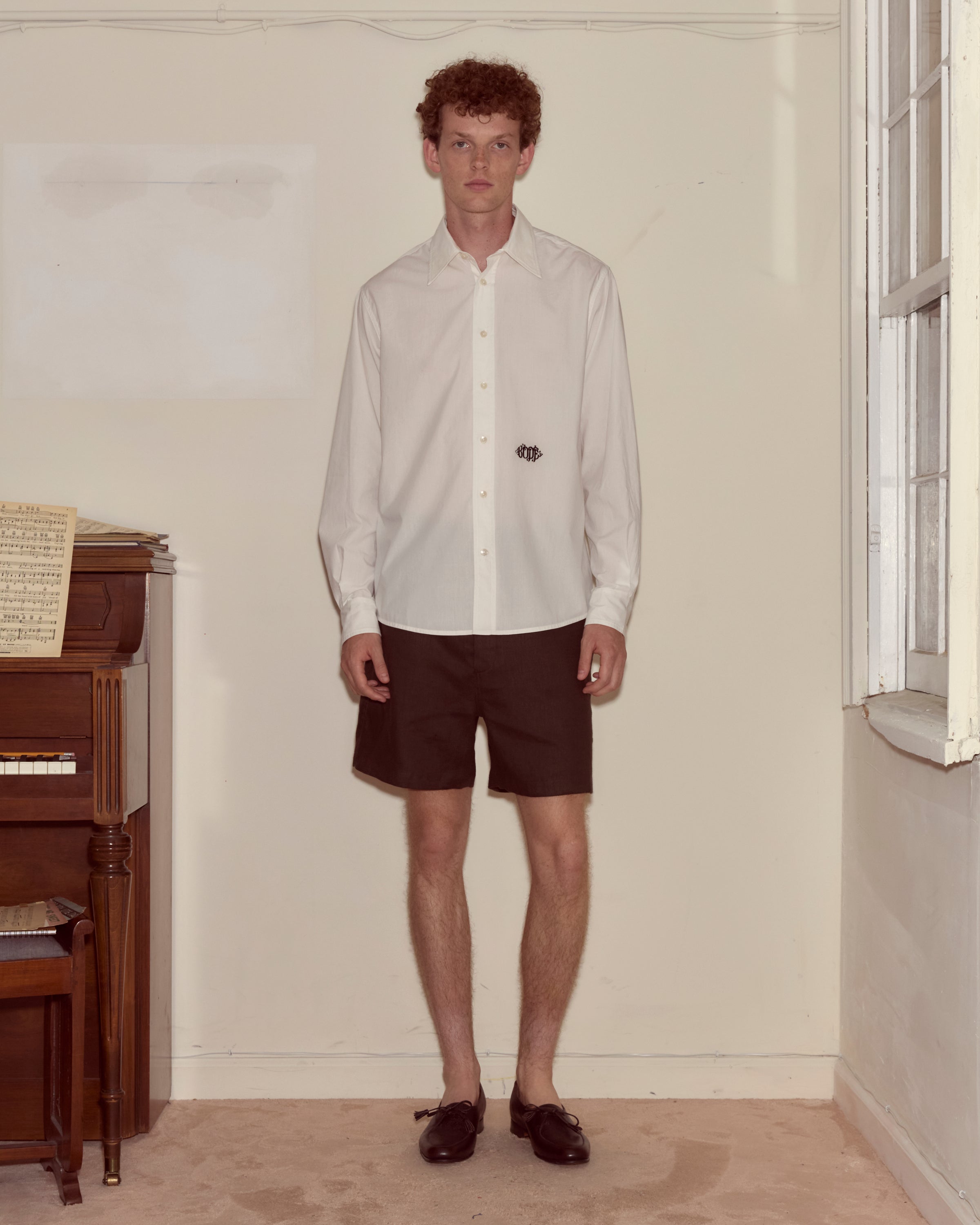 Monogrammed Poplin Shirt | Modern Menswear by yycbvcnbmmnbm