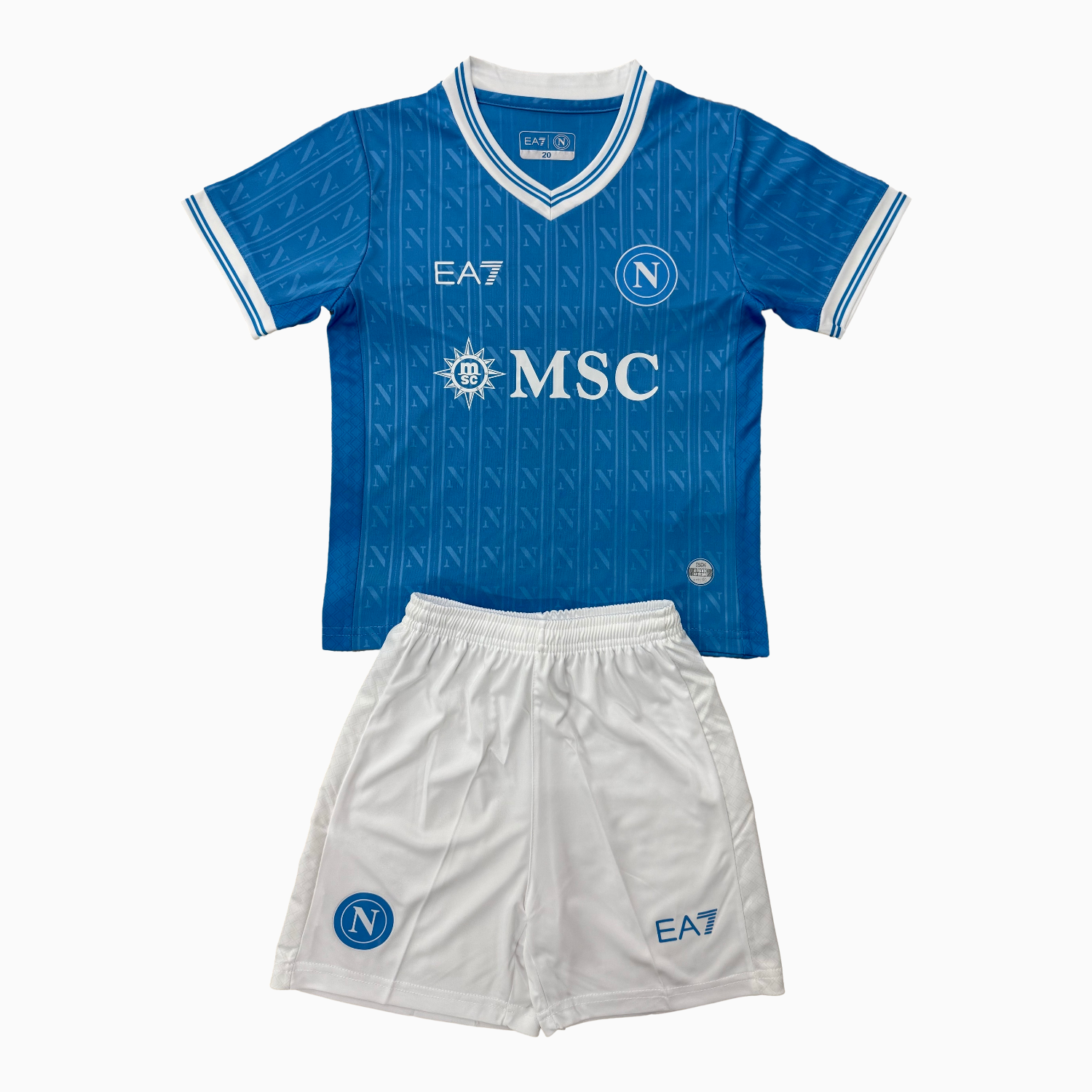 AlphaJersey-Napoli 25-26 European Home Men's Adult Jersey Set - Fans Version