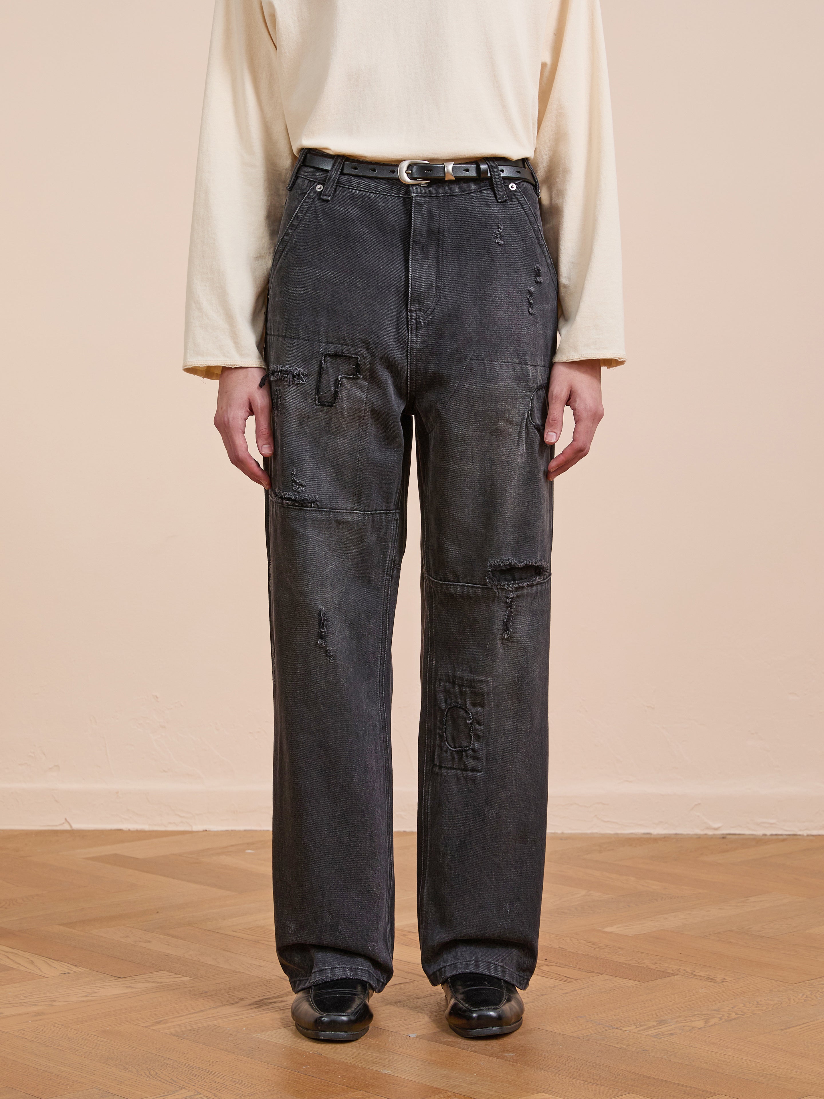 Painter Repaired Jeans | Modern Menswear by yycbvcnbmmnbm