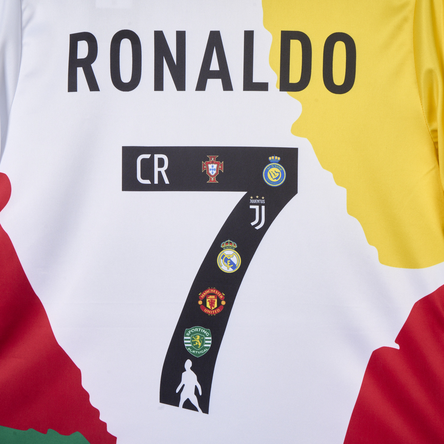 AlphaJersey-Cristiano Ronaldo Career Commemorative Jersey Real Madrid Manchester United Juventus Portugal Al Nassr Sporting CP - Fans Version