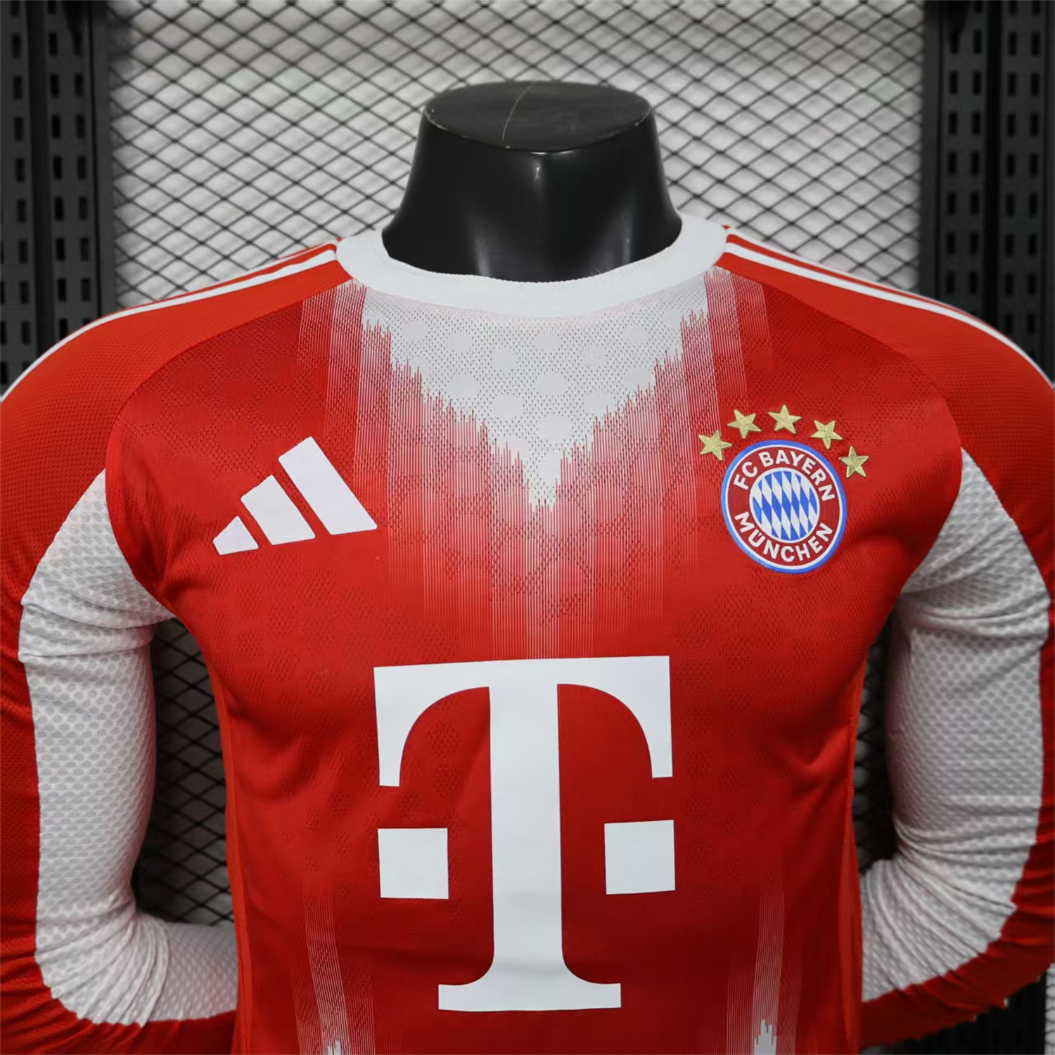 AlphaJersey-Bayern Munich 25-26 Home Long Sleeves Jersey - Player Version
