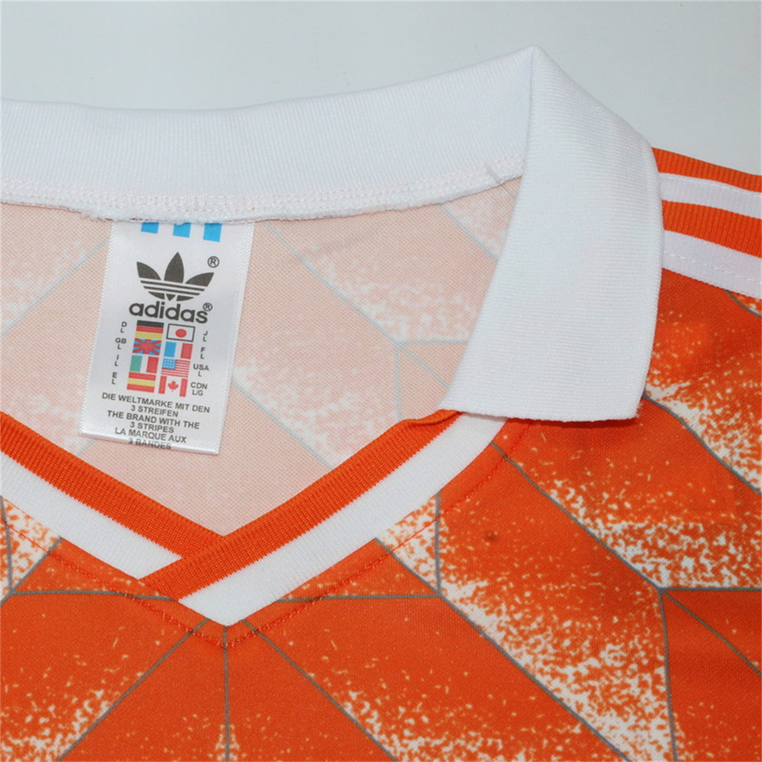 AlphaJersey-Retro Netherlands 1988 Home Long Sleeves Jersey