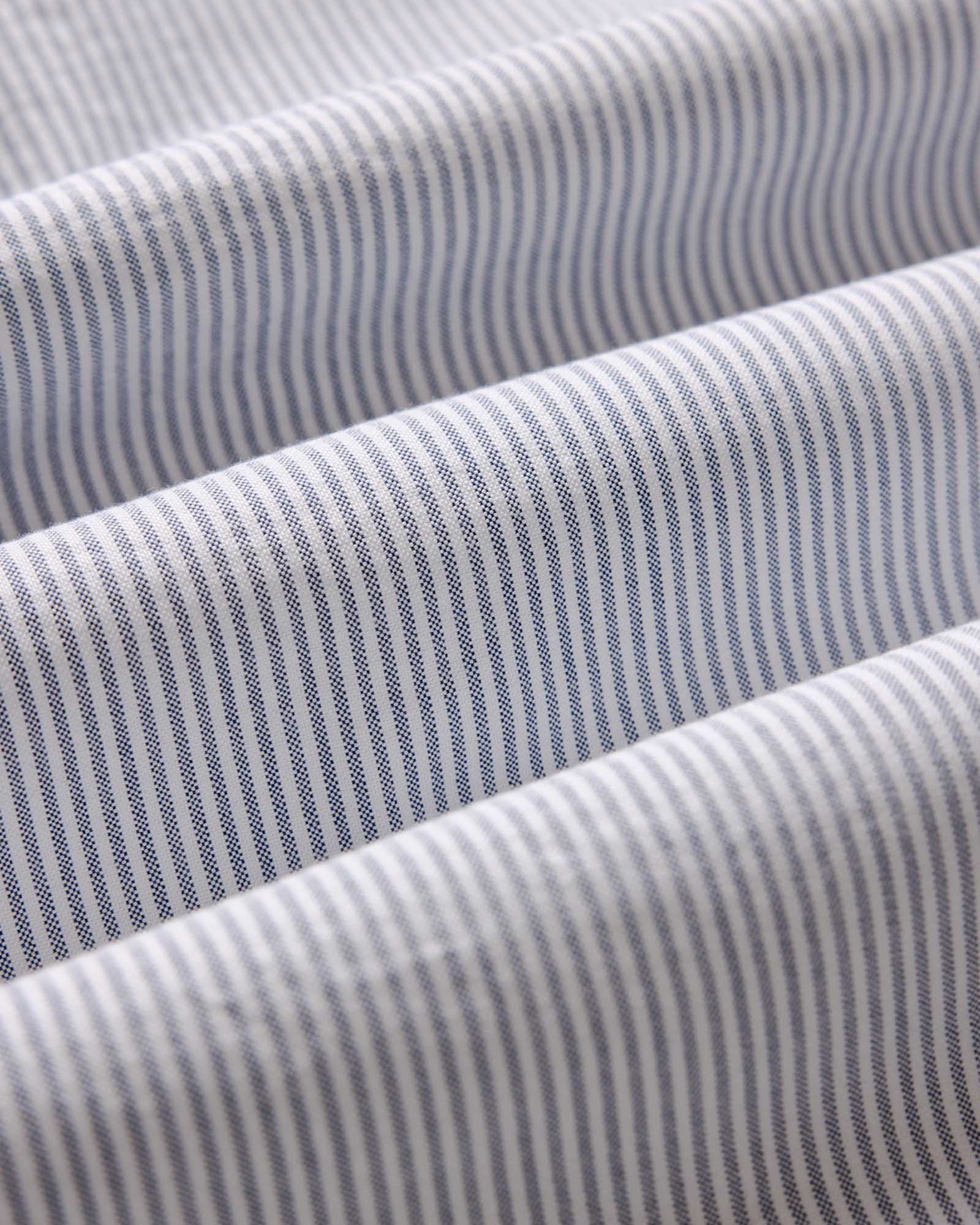 The Jack in Navy University Stripe Everyday Oxford | Modern Menswear by yycbvcnbmmnbm