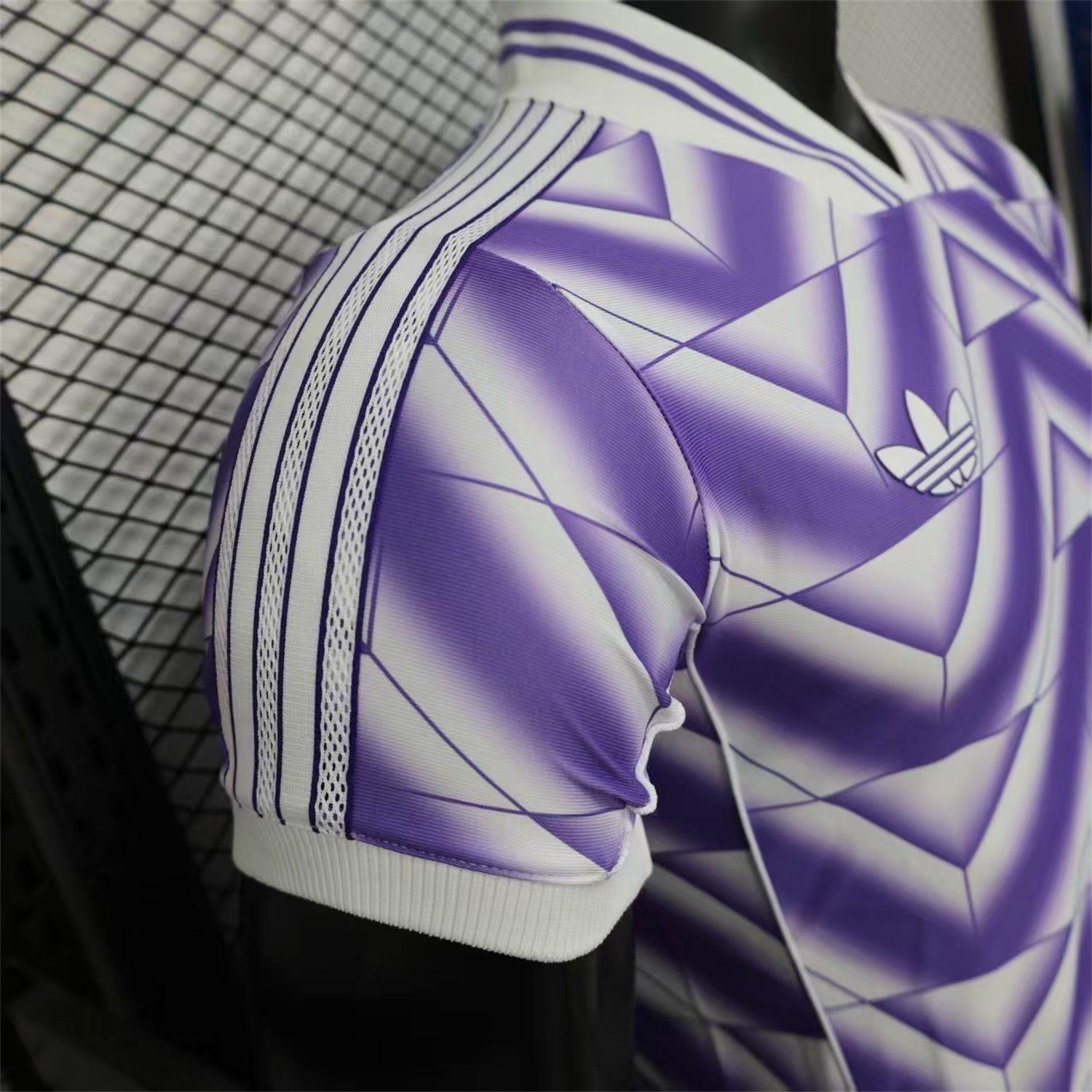 AlphaJersey-Real Madrid 25-26 Refracted Purple Light White Special Jersey - Player Version