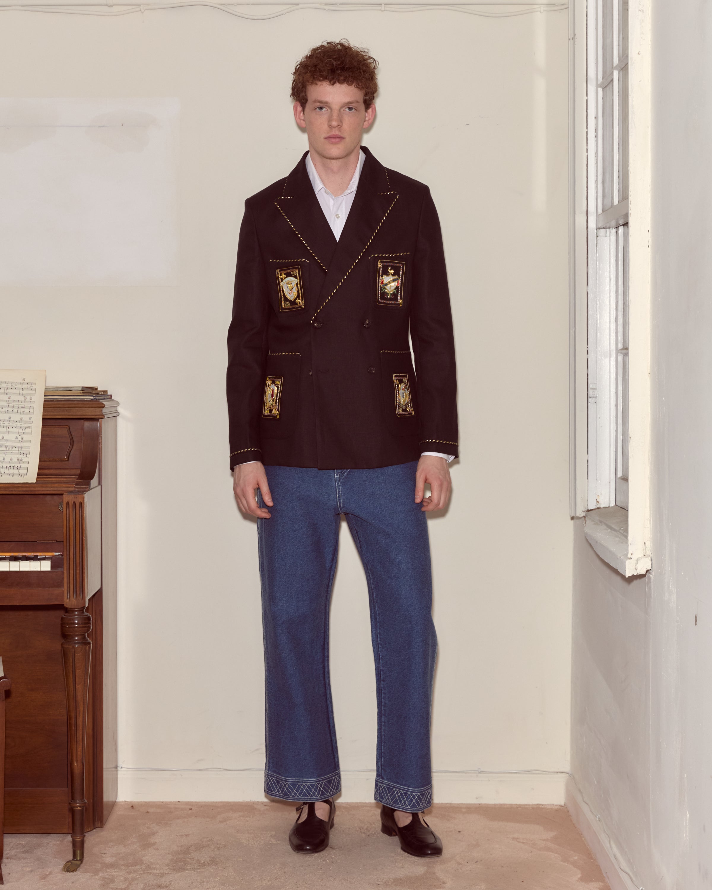 Bullion Card Suit Jacket | Modern Menswear by yycbvcnbmmnbm