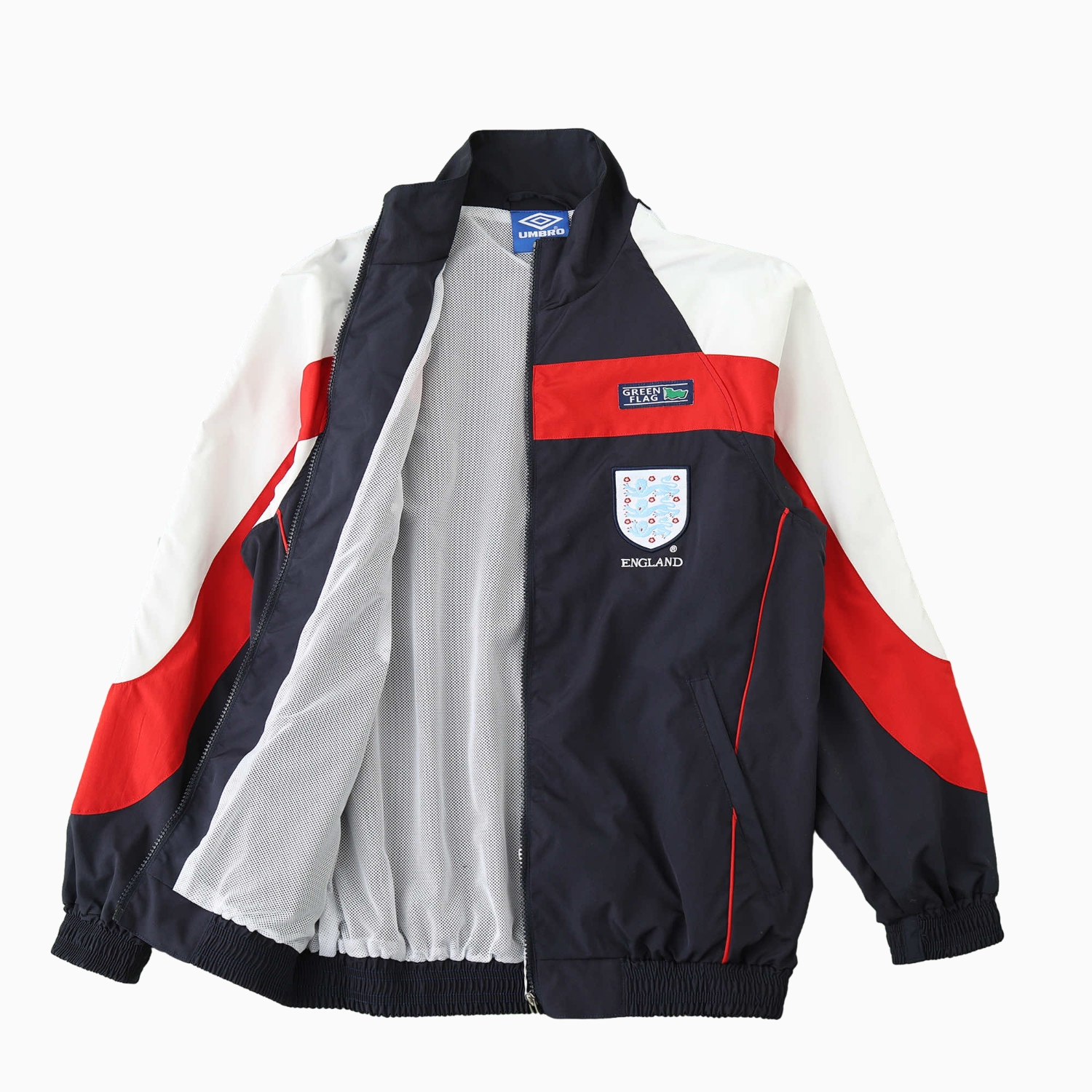 AlphaJersey-Retro England 1998 Windbreaker - Black