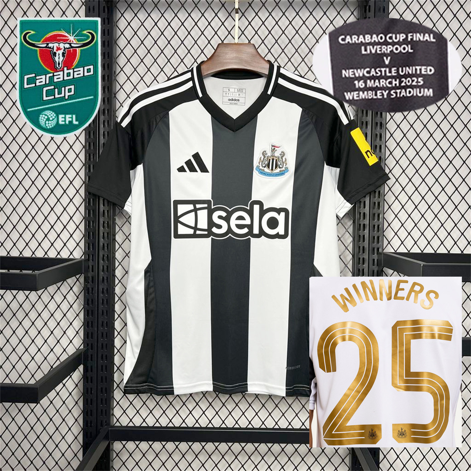 AlphaJersey-Newcastle United 2025 CARABAO CUP FINAL Home Jersey - Fans Version