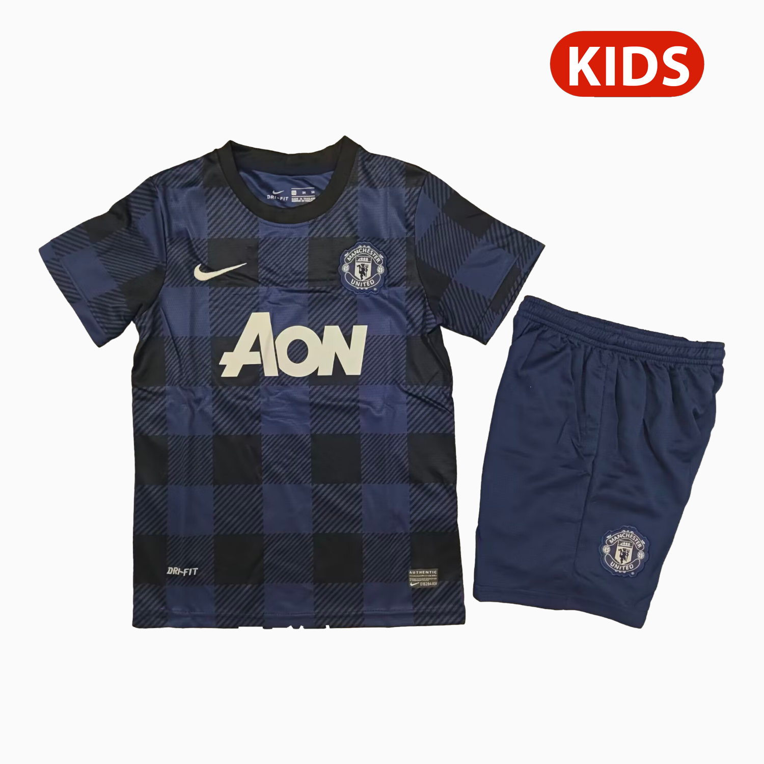 AlphaJersey-Retro Manchester United 2013-14 Away Kids Kit