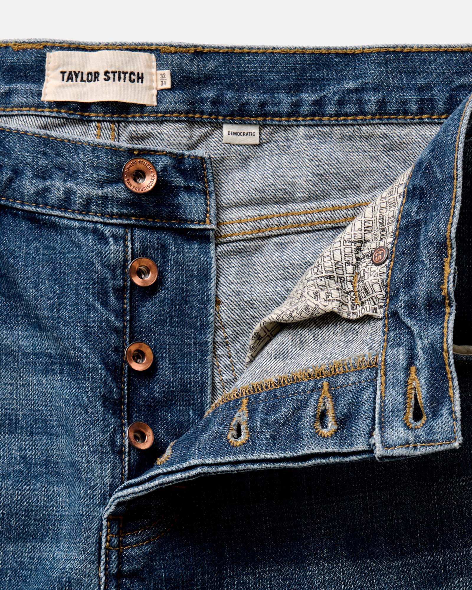 The Democratic Jean in Mid Wash Organic Selvedge | Modern Menswear by yycbvcnbmmnbm