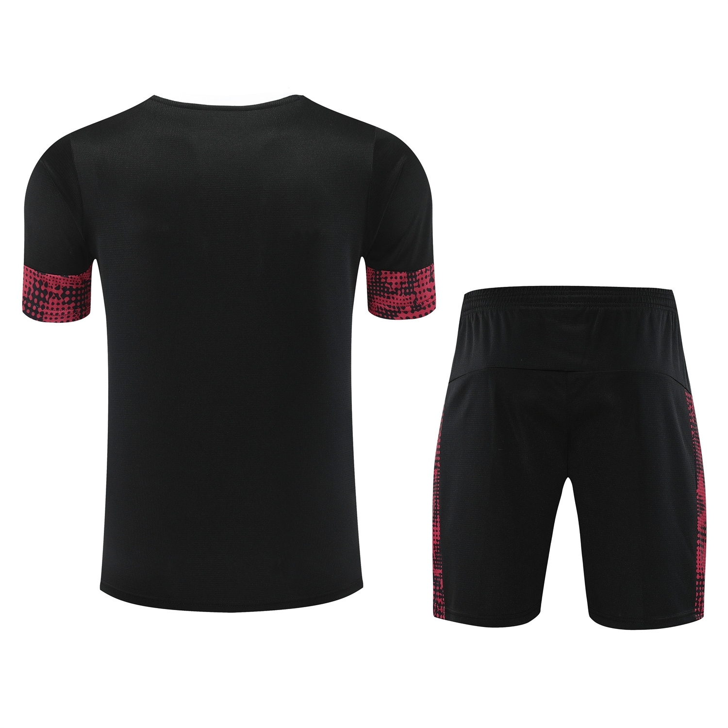 AlphaJersey-RB Leipzig 25-26 Short-Sleeve Training Set- Red Top & Black Shorts
