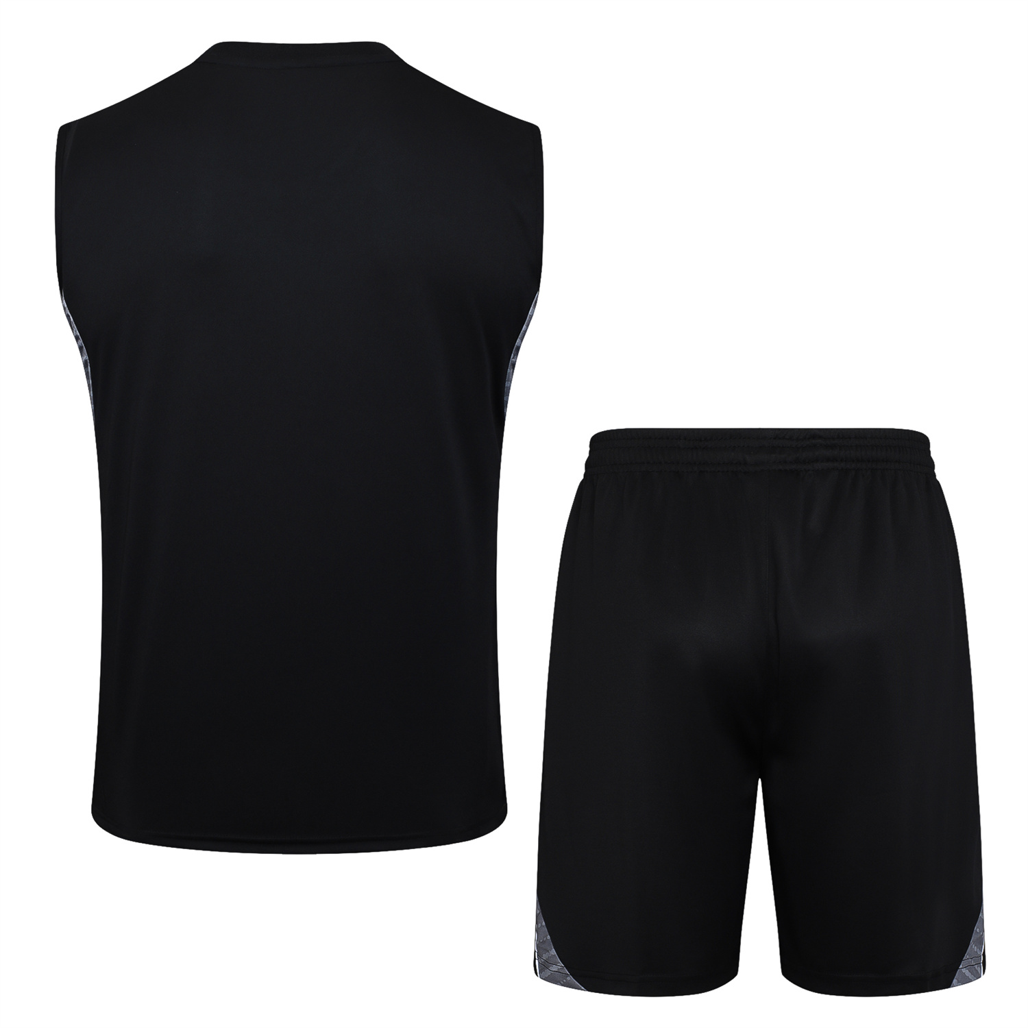 AlphaJersey-Real Madrid 25-26 Vest Training Set - Black Vest and Black Shorts