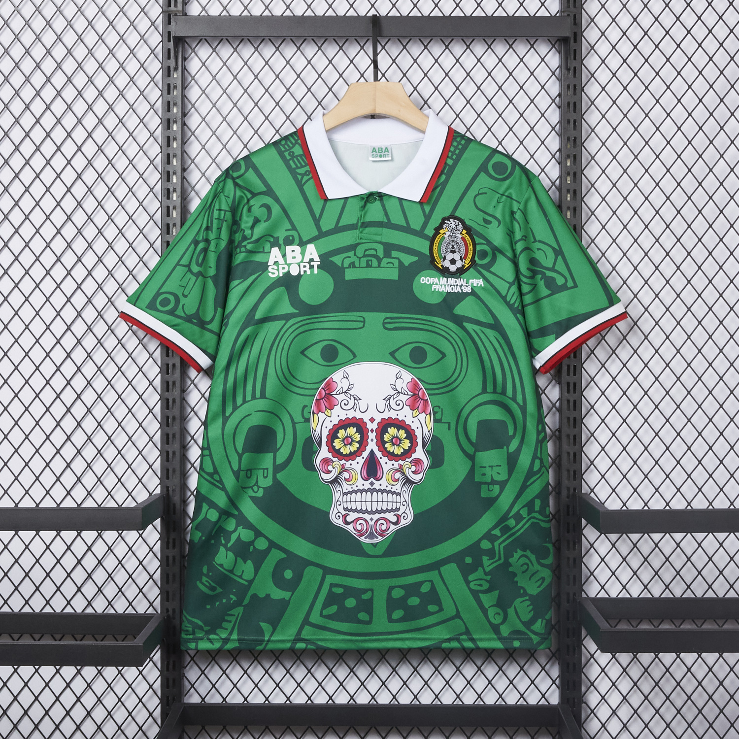 AlphaJersey-Retro Mexico 1998 Home Special Edition Jersey