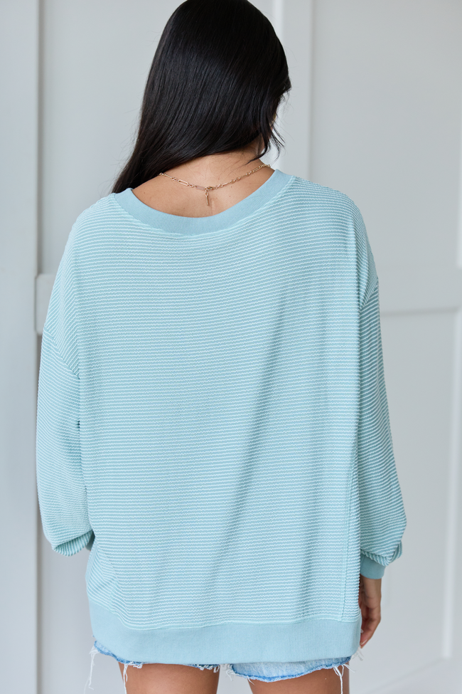 Melanie Green Striped Pullover | Elegant Women's Fashion by coolavocek