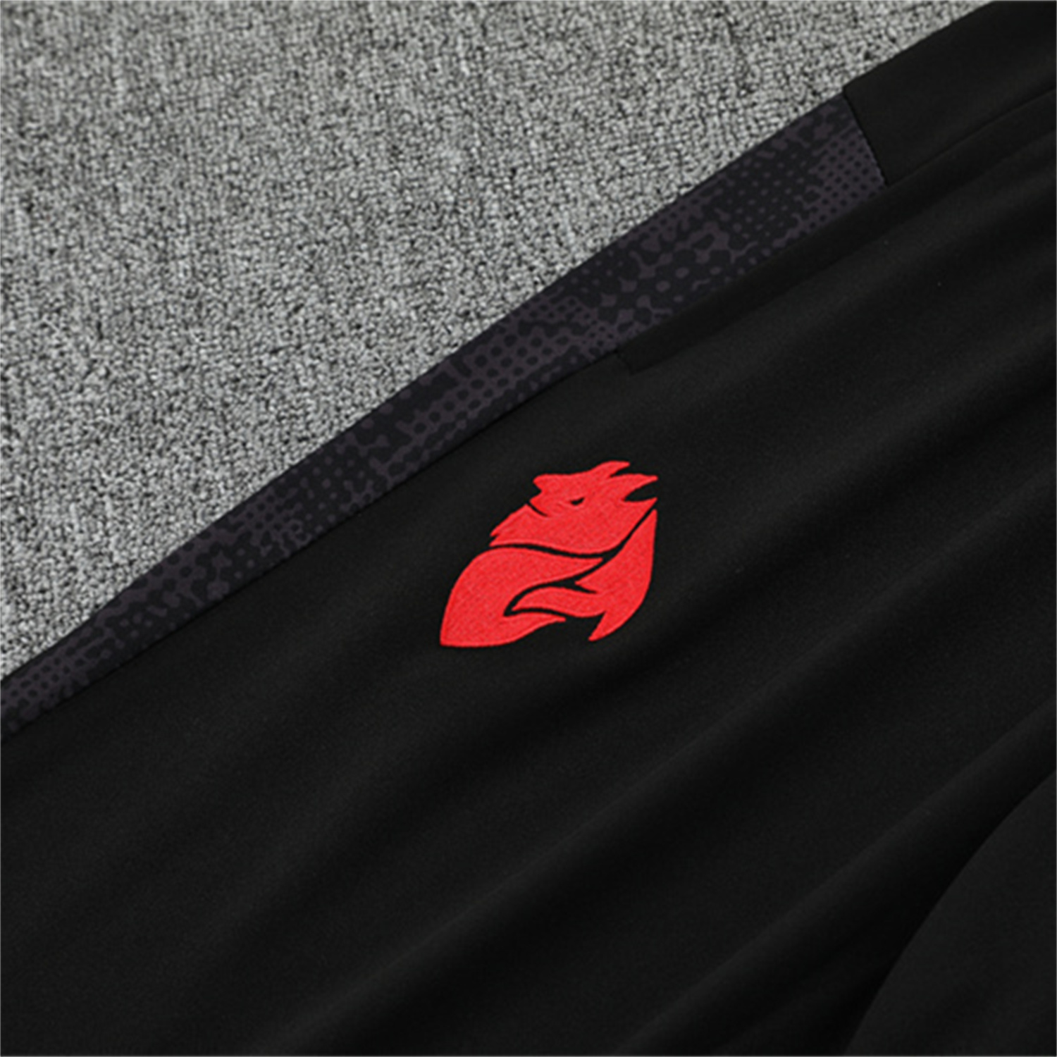 AlphaJersey-AC Milan 25-26 Kids Long Sleeve Training Set - Red Top & Black Pants