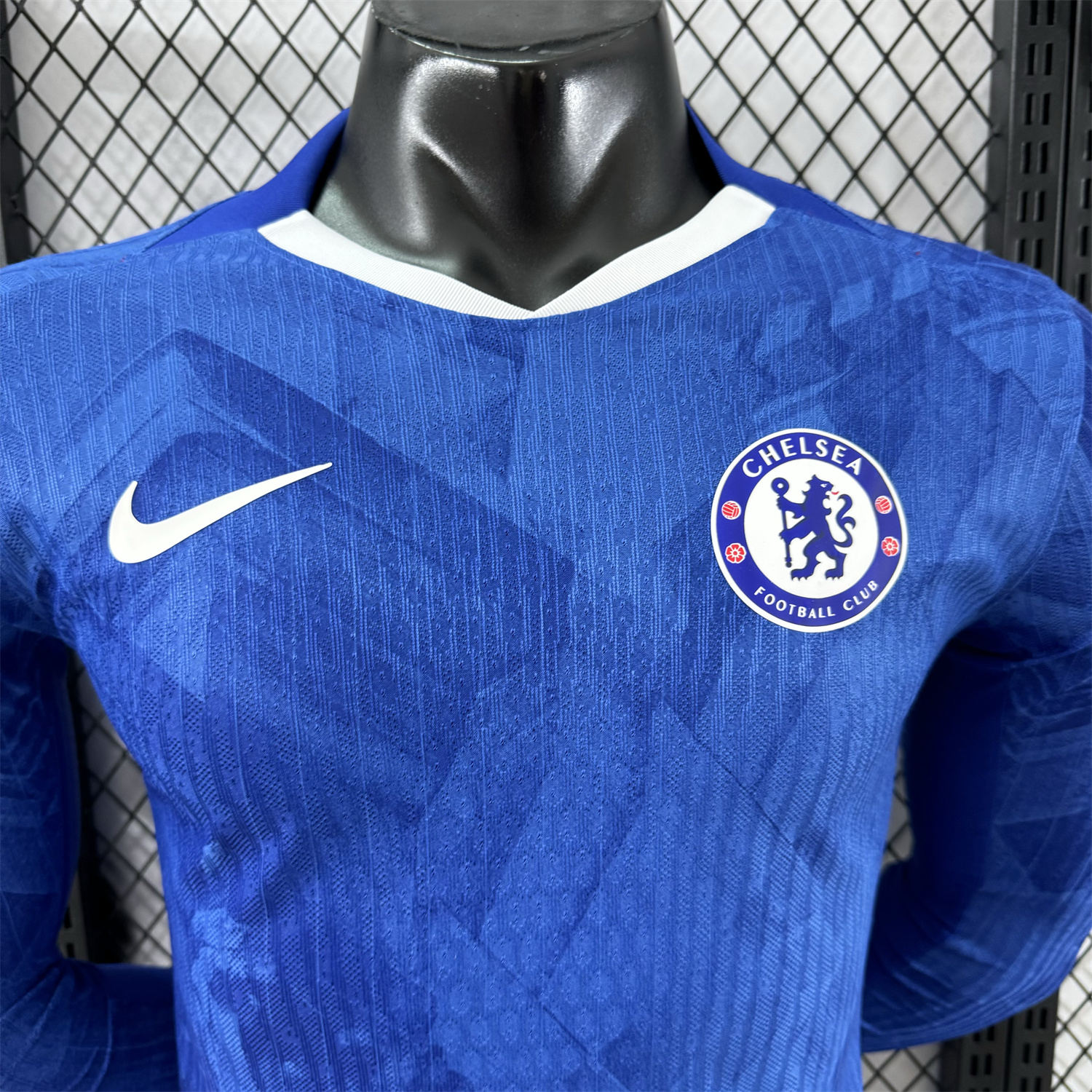 AlphaJersey-C.H.E.L.S.E.A 25-26 Home Unsponsored Blue Long Sleeves Jersey - Player Version
