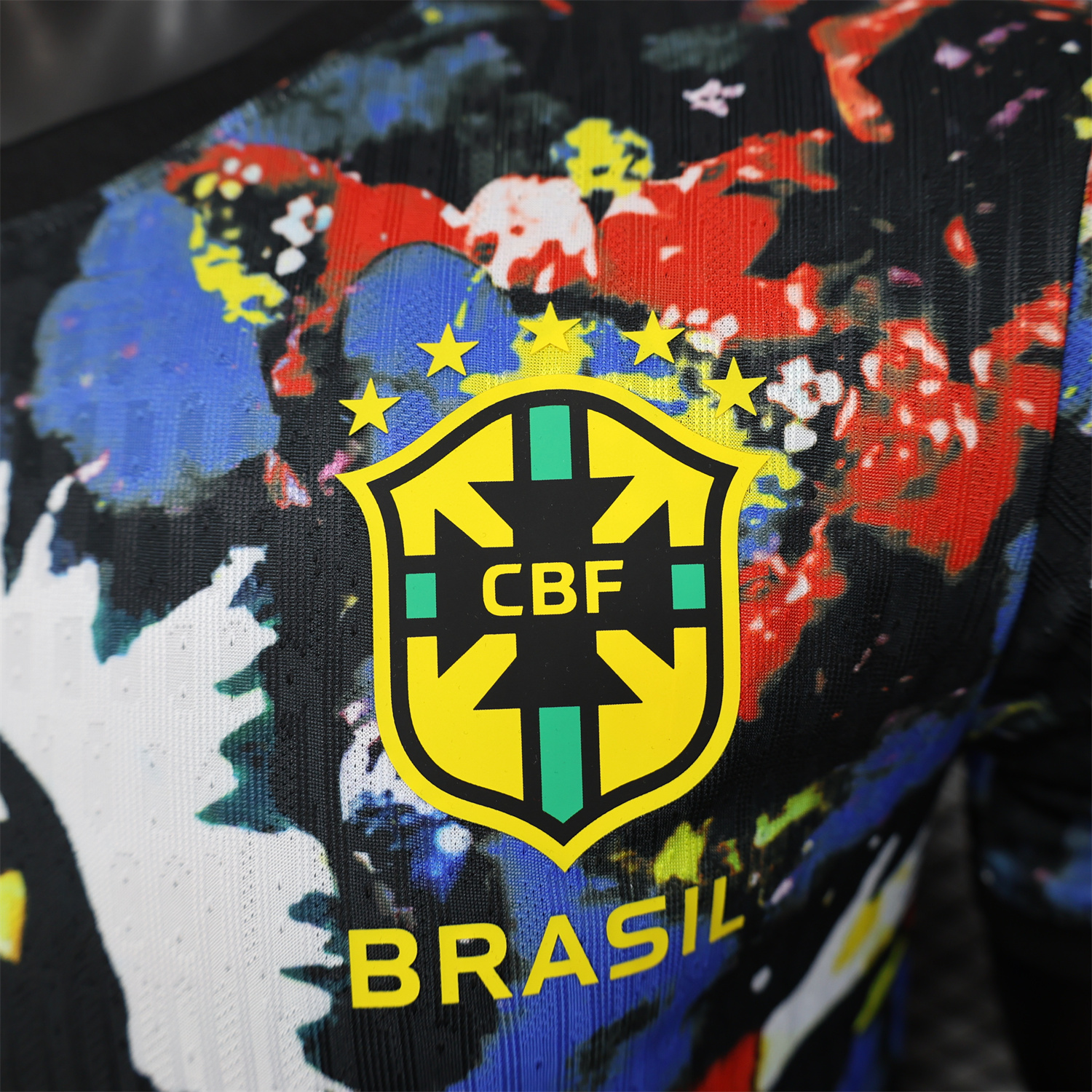 AlphaJersey-Brazil 25-26 Colorful Jesus Statue Special Colorful Graffiti Jersey - Player Version