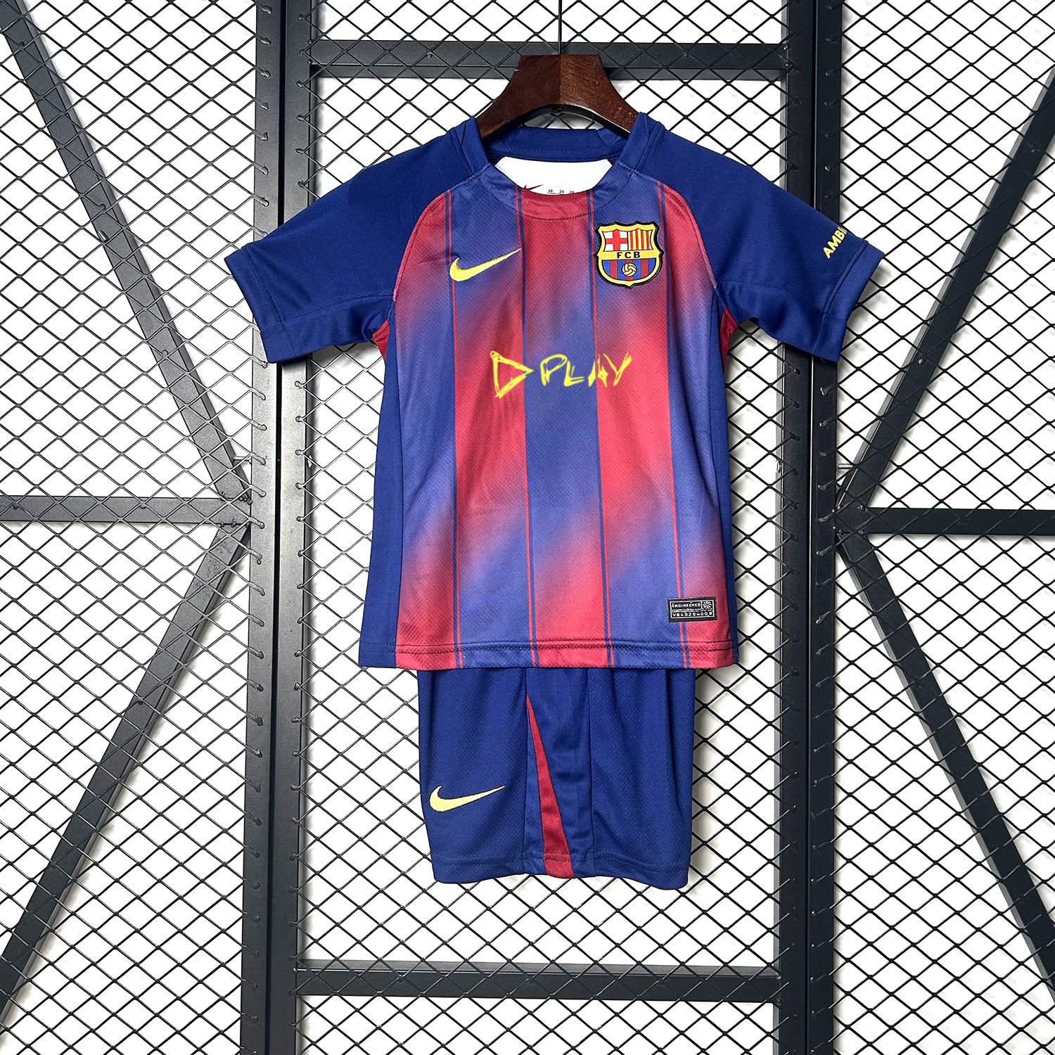 AlphaJersey-Barcelona 25-26 Ed Sheeran Home Special Kids Kit - Fans Version